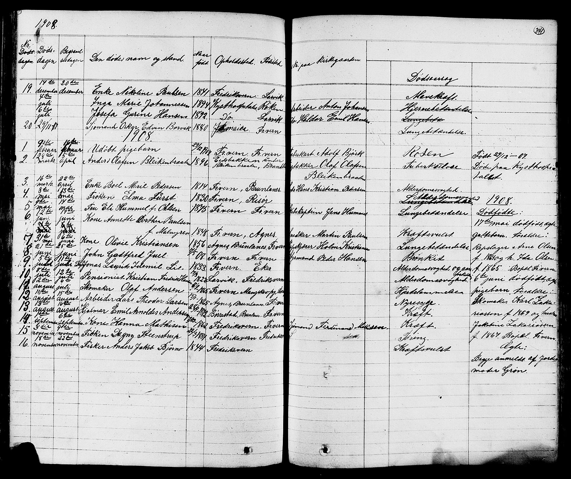 Stavern kirkebøker, AV/SAKO-A-318/G/Ga/L0002: Parish register (copy) no. 2, 1839-1909, p. 341