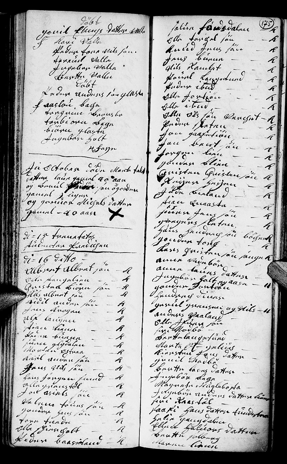 Holt sokneprestkontor, AV/SAK-1111-0021/F/Fb/L0004: Parish register (copy) no. B 4, 1730-1746, p. 175