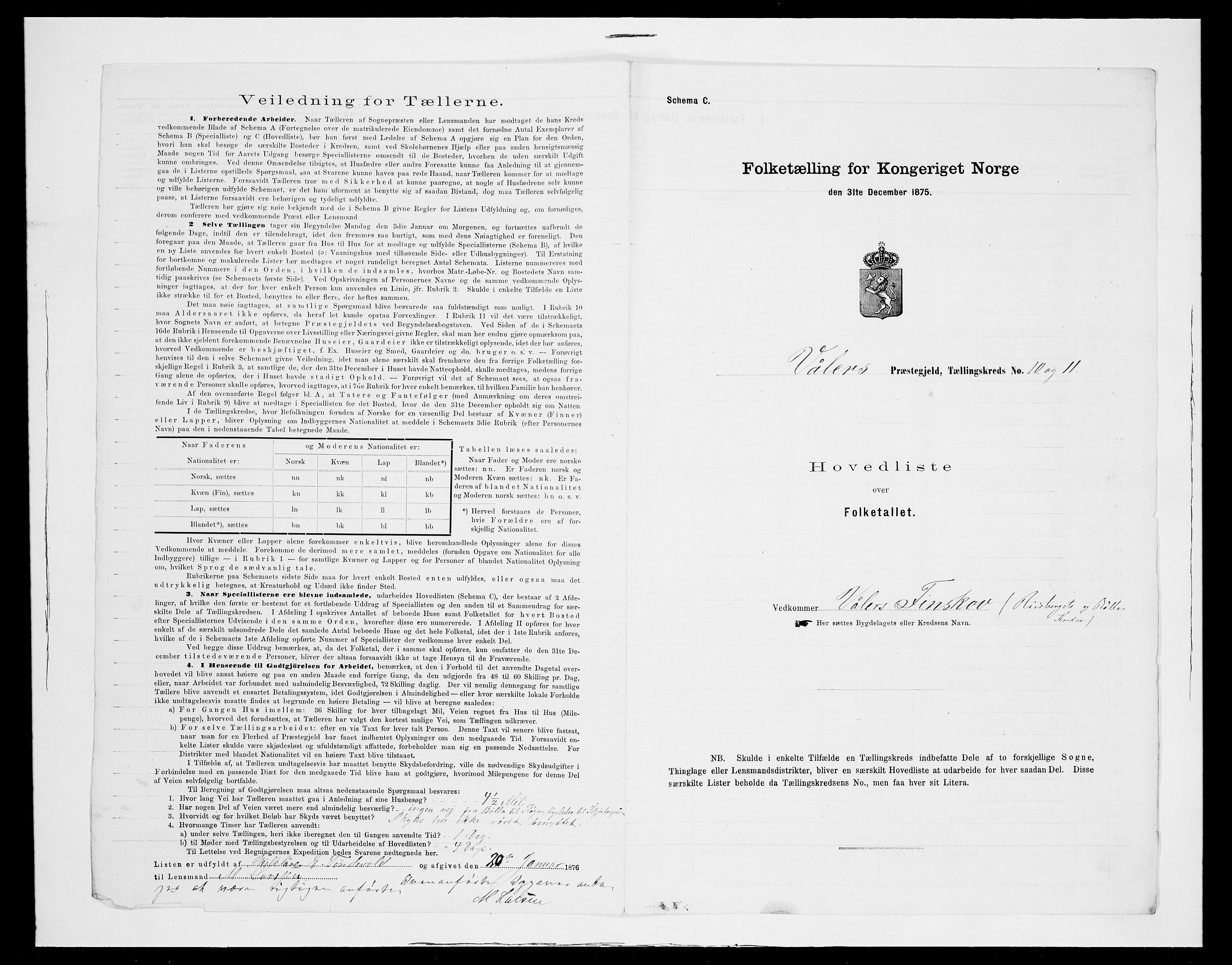 SAH, 1875 census for 0426P Våler parish (Hedmark), 1875, p. 34