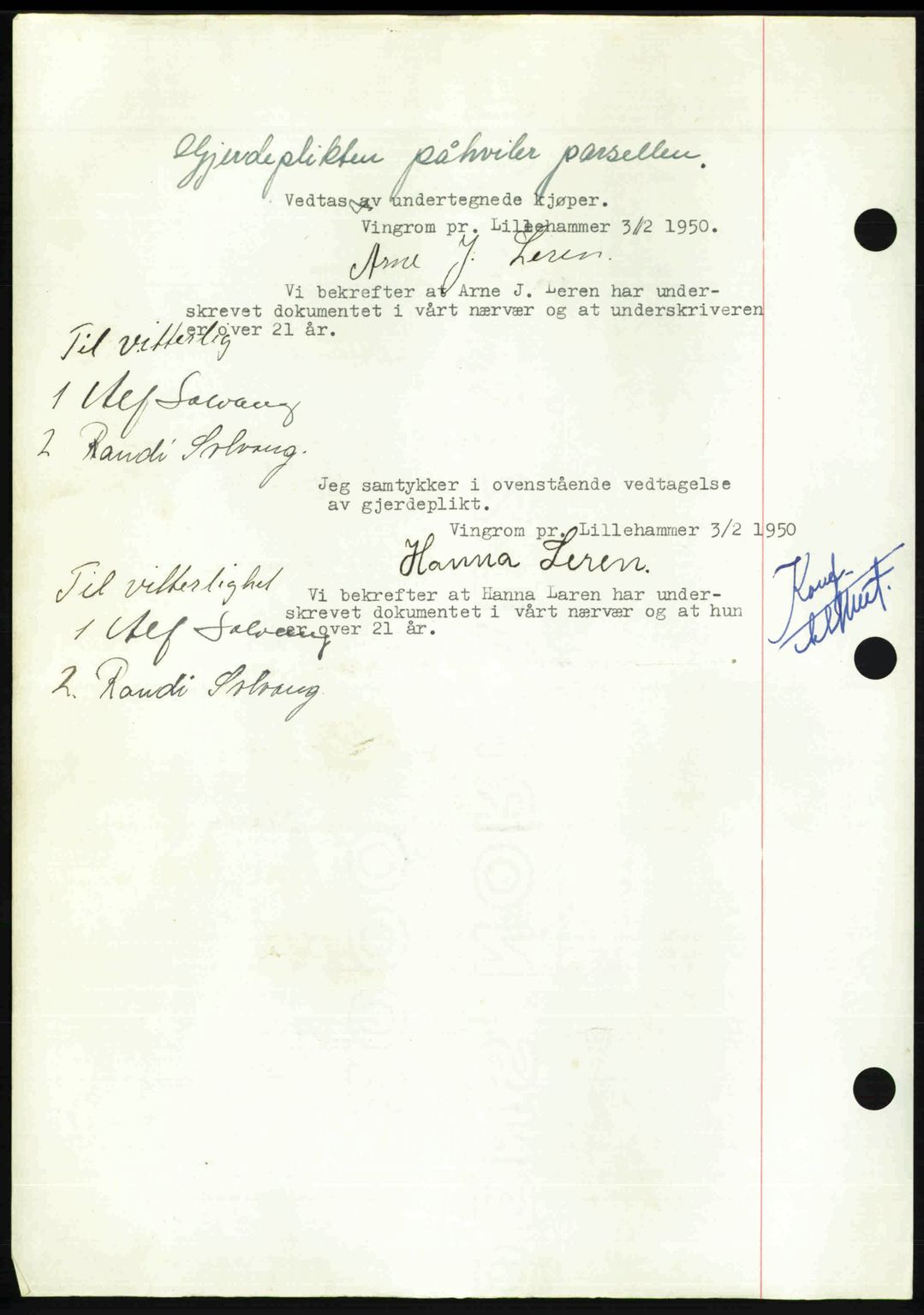 Nordmøre sorenskriveri, AV/SAT-A-4132/1/2/2Ca: Mortgage book no. A114, 1950-1950, Diary no: : 414/1950