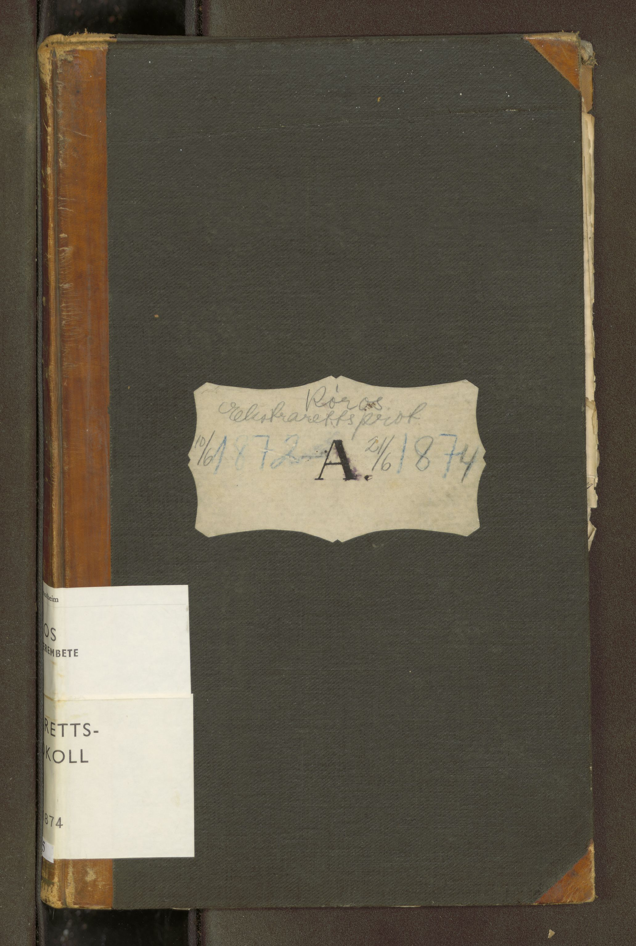 Røros sorenskriveri, SAT/A-0023/1/1B/L0005: Ekstrarettsprotokoll, 1872-1874