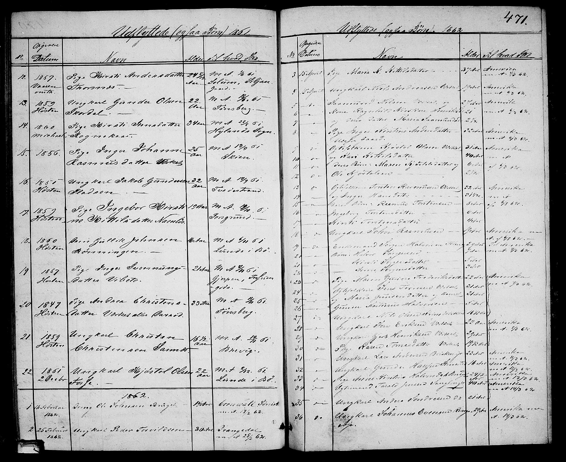 Holla kirkebøker, AV/SAKO-A-272/G/Ga/L0003: Parish register (copy) no. I 3, 1849-1866, p. 471