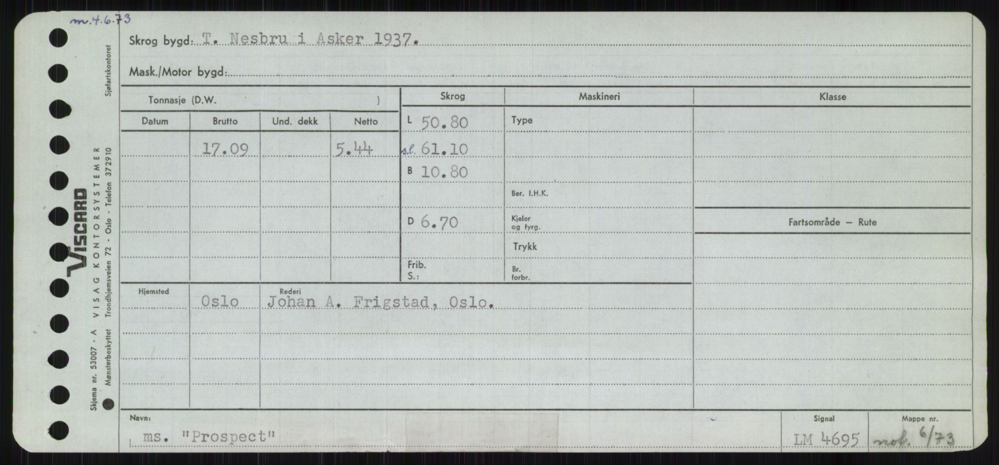 Sjøfartsdirektoratet med forløpere, Skipsmålingen, RA/S-1627/H/Ha/L0004/0002: Fartøy, Mas-R / Fartøy, Odin-R, p. 453