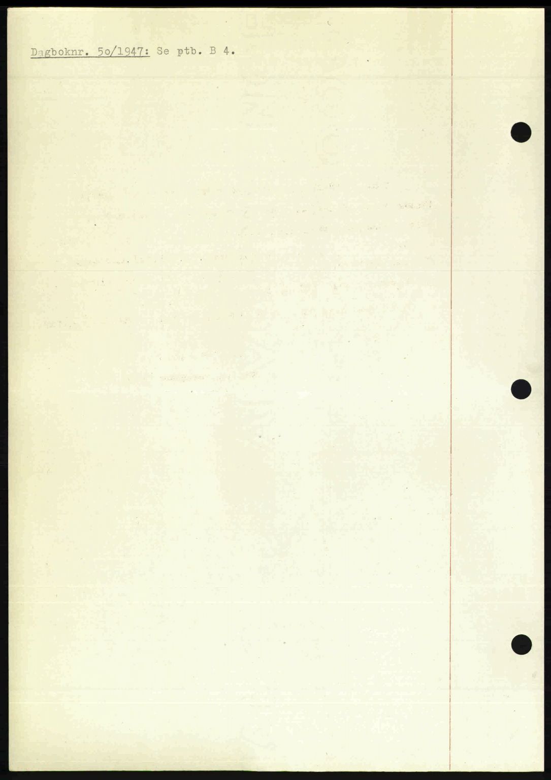 Nedenes sorenskriveri, SAK/1221-0006/G/Gb/Gba/L0056: Mortgage book no. A8, 1946-1947, Diary no: : 50/1947