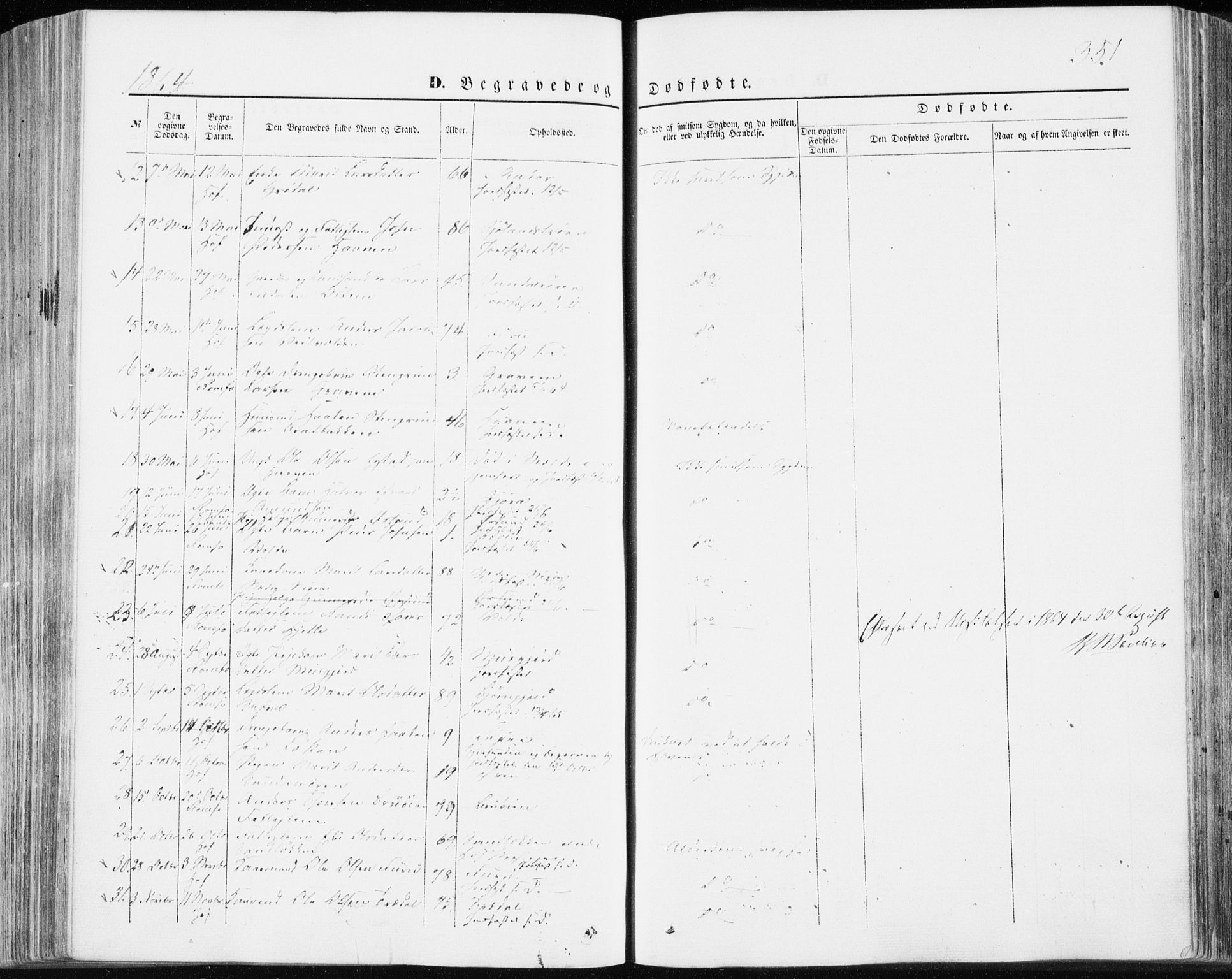 Ministerialprotokoller, klokkerbøker og fødselsregistre - Møre og Romsdal, SAT/A-1454/590/L1013: Parish register (official) no. 590A05, 1847-1877, p. 351