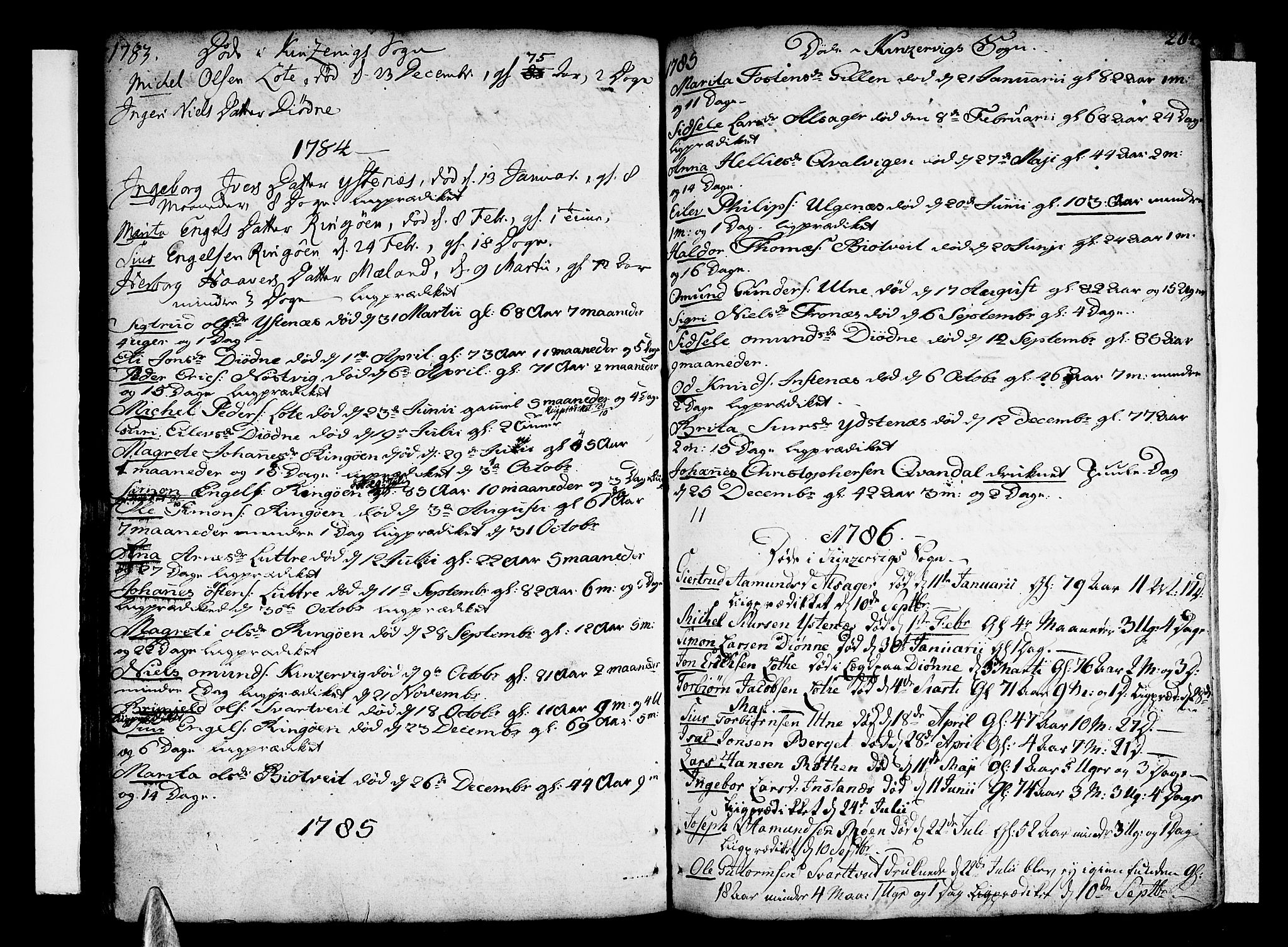 Ullensvang sokneprestembete, SAB/A-78701/H/Haa: Parish register (official) no. A 6 /2, 1758-1788, p. 264