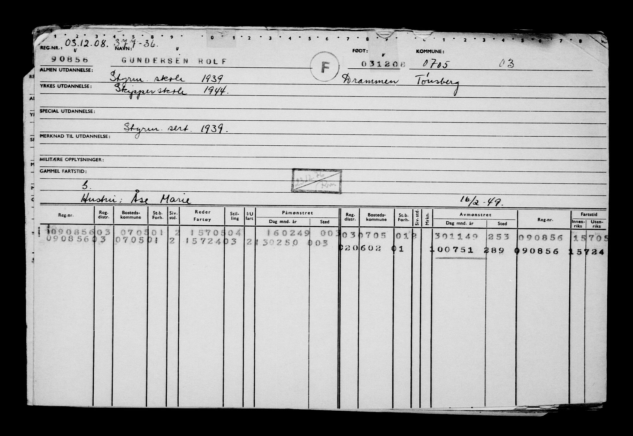 Direktoratet for sjømenn, AV/RA-S-3545/G/Gb/L0080: Hovedkort, 1908, p. 456
