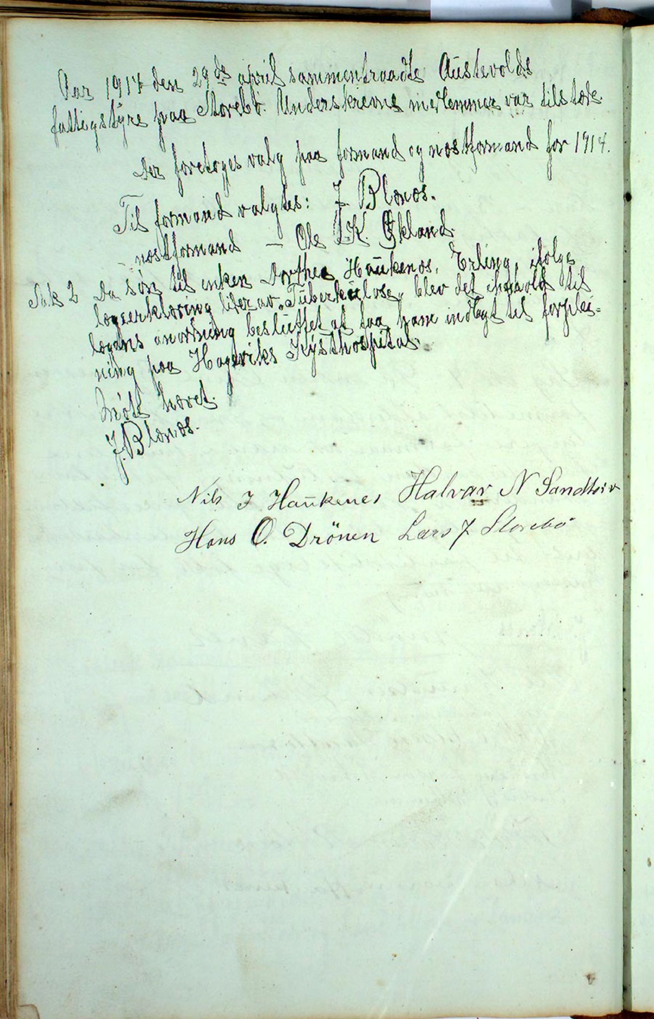 Austevoll kommune. Fattigstyret, IKAH/1244-311/A/Aa/L0001: Møtebok for Møgster fattigkommisjon og fattigstyre, 1846-1922, p. 170b