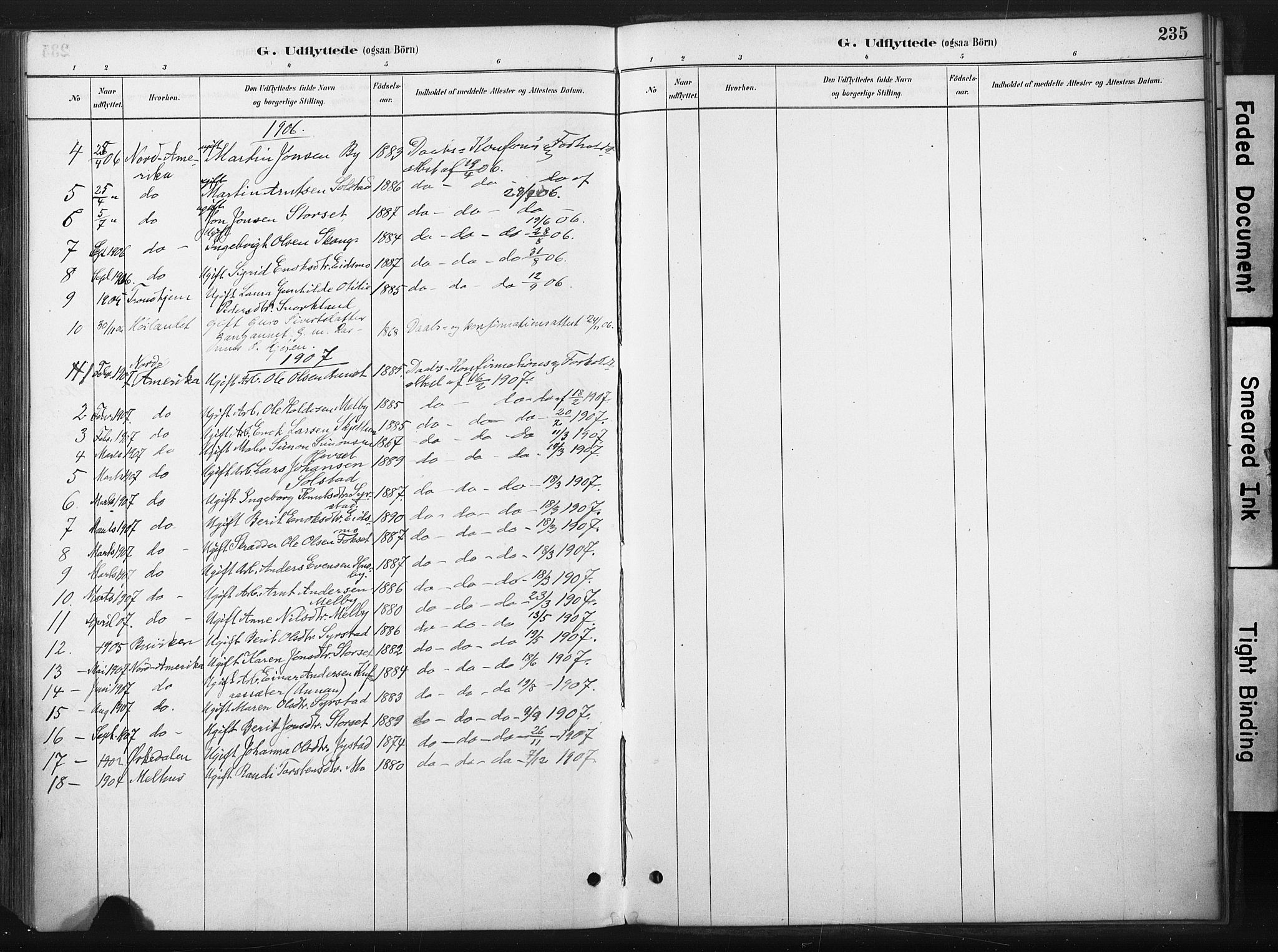 Ministerialprotokoller, klokkerbøker og fødselsregistre - Sør-Trøndelag, SAT/A-1456/667/L0795: Parish register (official) no. 667A03, 1879-1907, p. 235