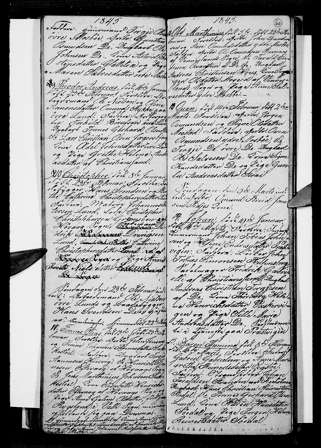 Oddernes sokneprestkontor, AV/SAK-1111-0033/F/Fb/Fba/L0004: Parish register (copy) no. B 4, 1837-1846, p. 60