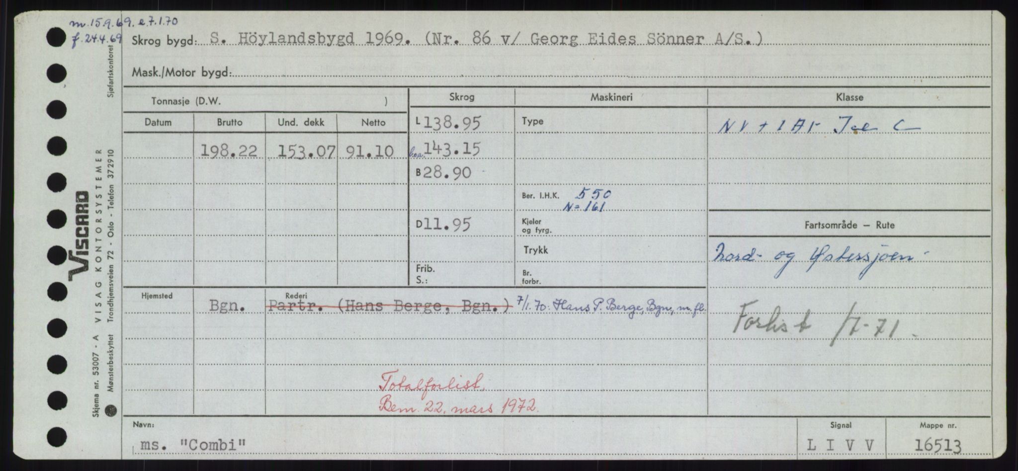 Sjøfartsdirektoratet med forløpere, Skipsmålingen, RA/S-1627/H/Hd/L0008: Fartøy, C-D, p. 111