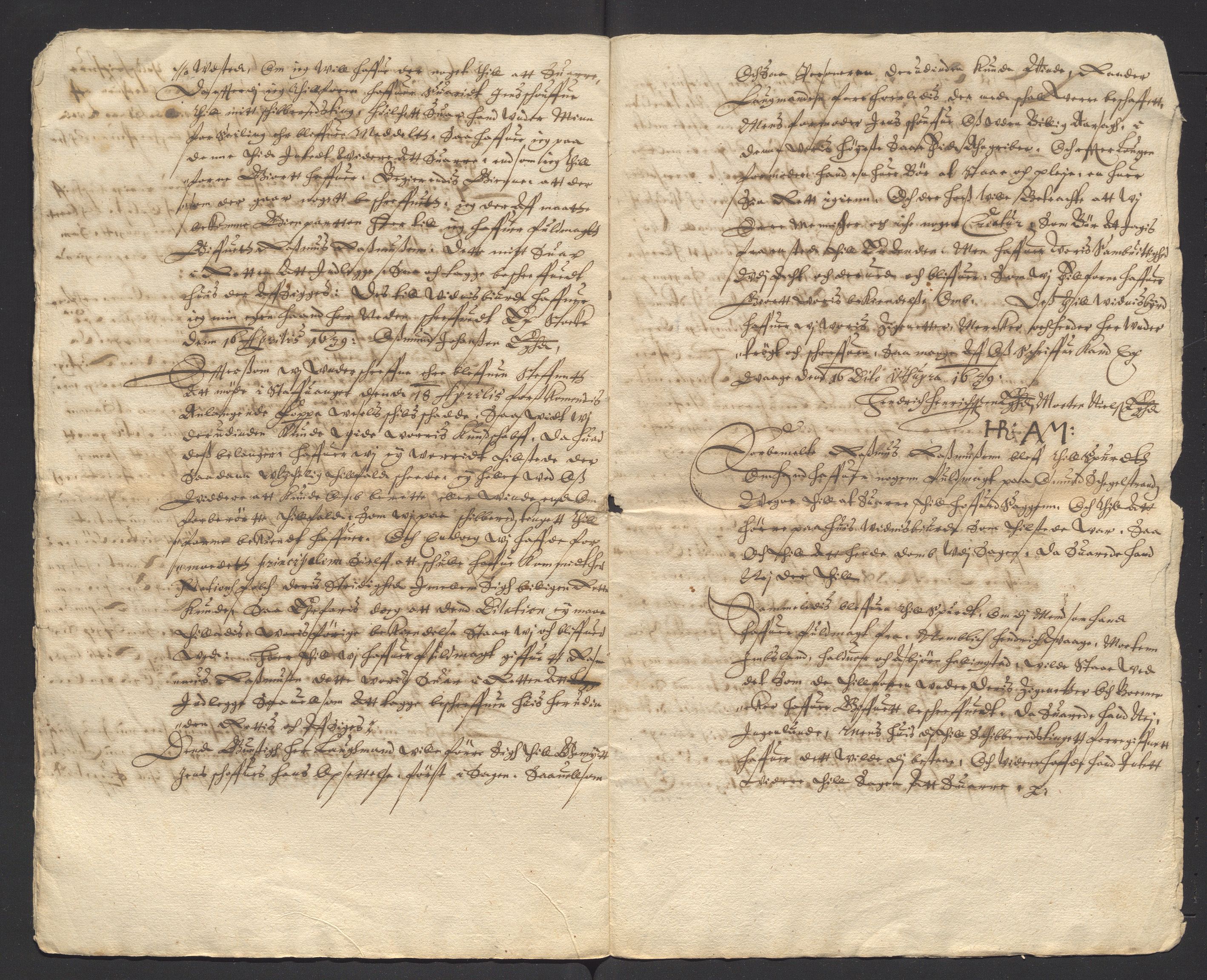 Stavanger len, AV/SAST-A-101870/Oa/L0016: Dommer, brev m.m., 1615-1644, p. 270