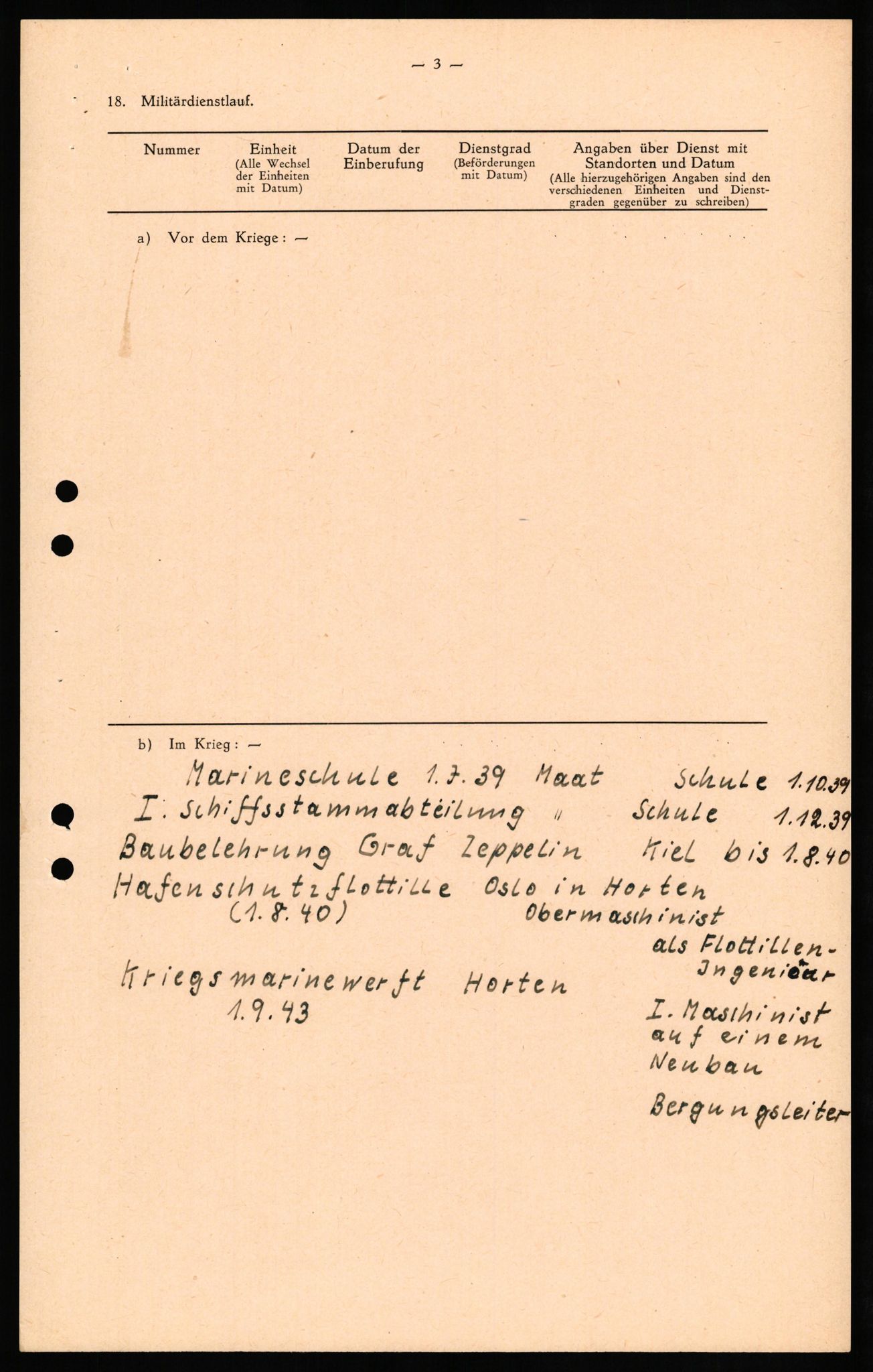 Forsvaret, Forsvarets overkommando II, AV/RA-RAFA-3915/D/Db/L0025: CI Questionaires. Tyske okkupasjonsstyrker i Norge. Tyskere., 1945-1946, p. 464