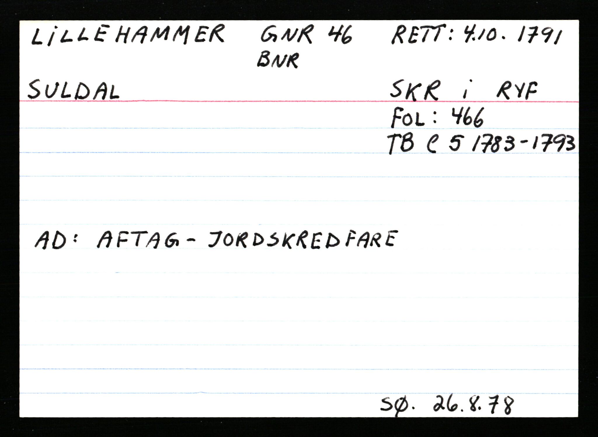 Statsarkivet i Stavanger, AV/SAST-A-101971/03/Y/Ym/L0035: Åstedskort sortert etter gårdsnavn: Leiranger - Lindanger, 1600-1950, p. 515