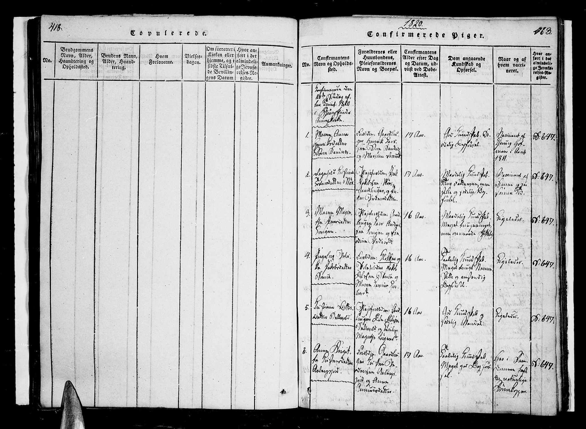Ministerialprotokoller, klokkerbøker og fødselsregistre - Nordland, SAT/A-1459/897/L1395: Parish register (official) no. 897A03, 1820-1841, p. 462-463