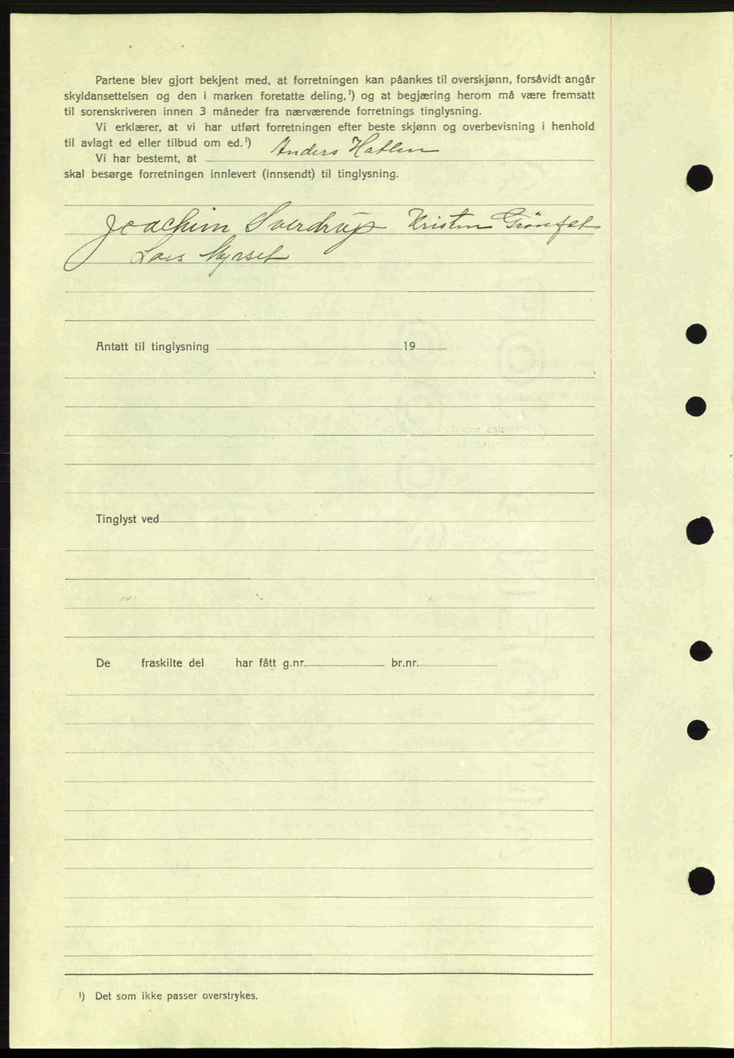 Romsdal sorenskriveri, AV/SAT-A-4149/1/2/2C: Mortgage book no. A1, 1936-1936, Diary no: : 1218/1936