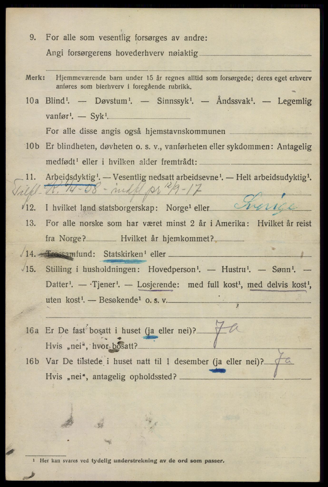 SAO, 1920 census for Kristiania, 1920, p. 231236