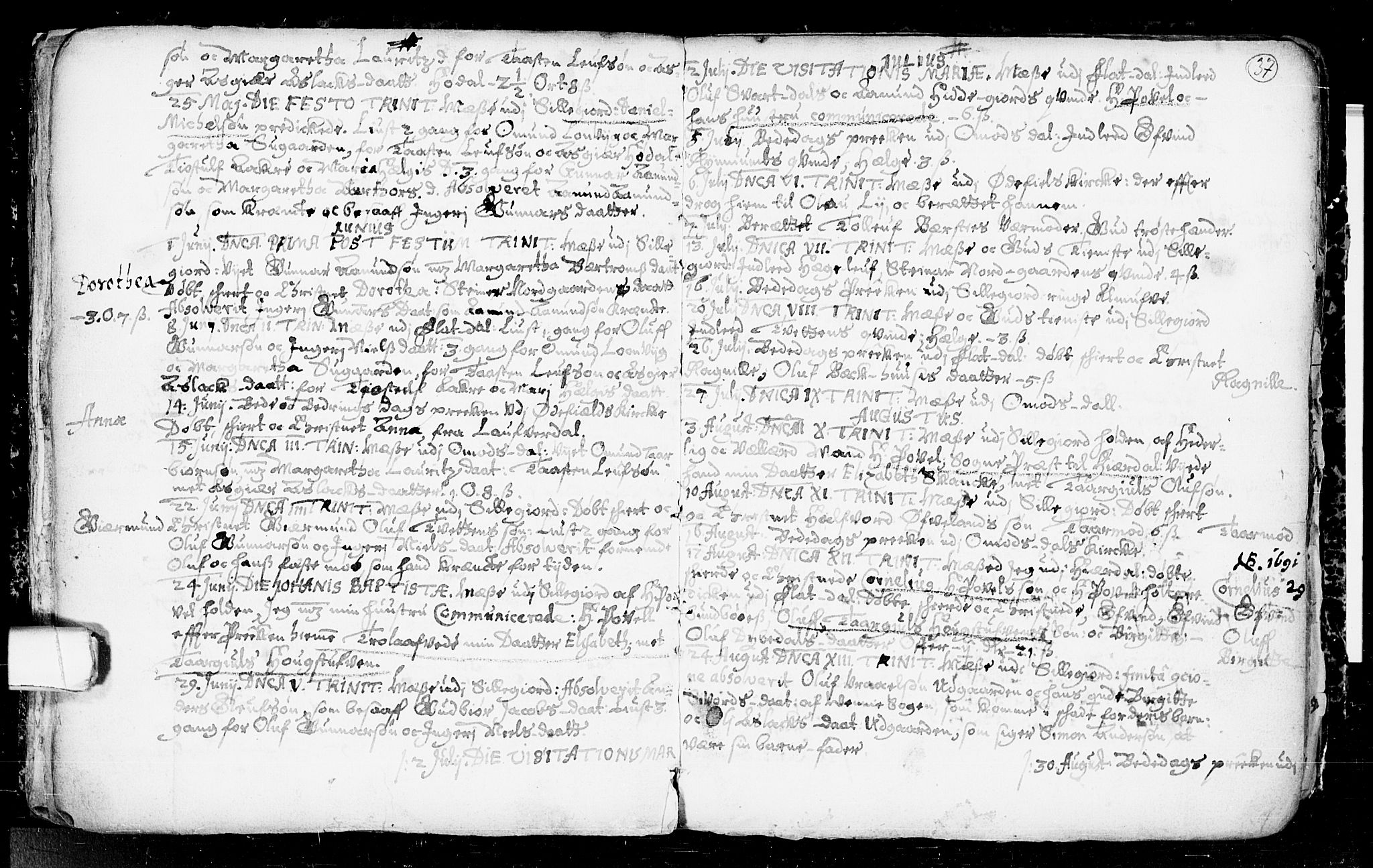 Seljord kirkebøker, SAKO/A-20/F/Fa/L0001: Parish register (official) no. I 1, 1654-1686, p. 37