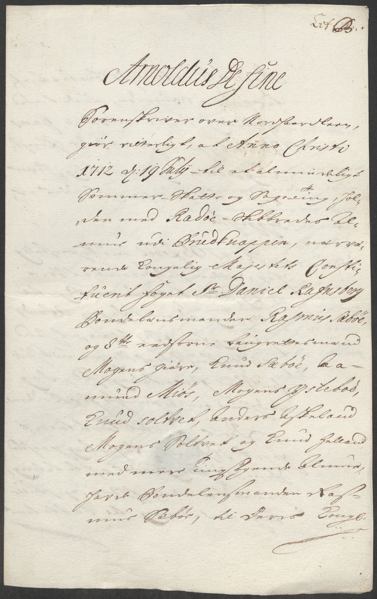 Rentekammeret inntil 1814, Reviderte regnskaper, Fogderegnskap, AV/RA-EA-4092/R51/L3194: Fogderegnskap Nordhordland og Voss, 1712, p. 155