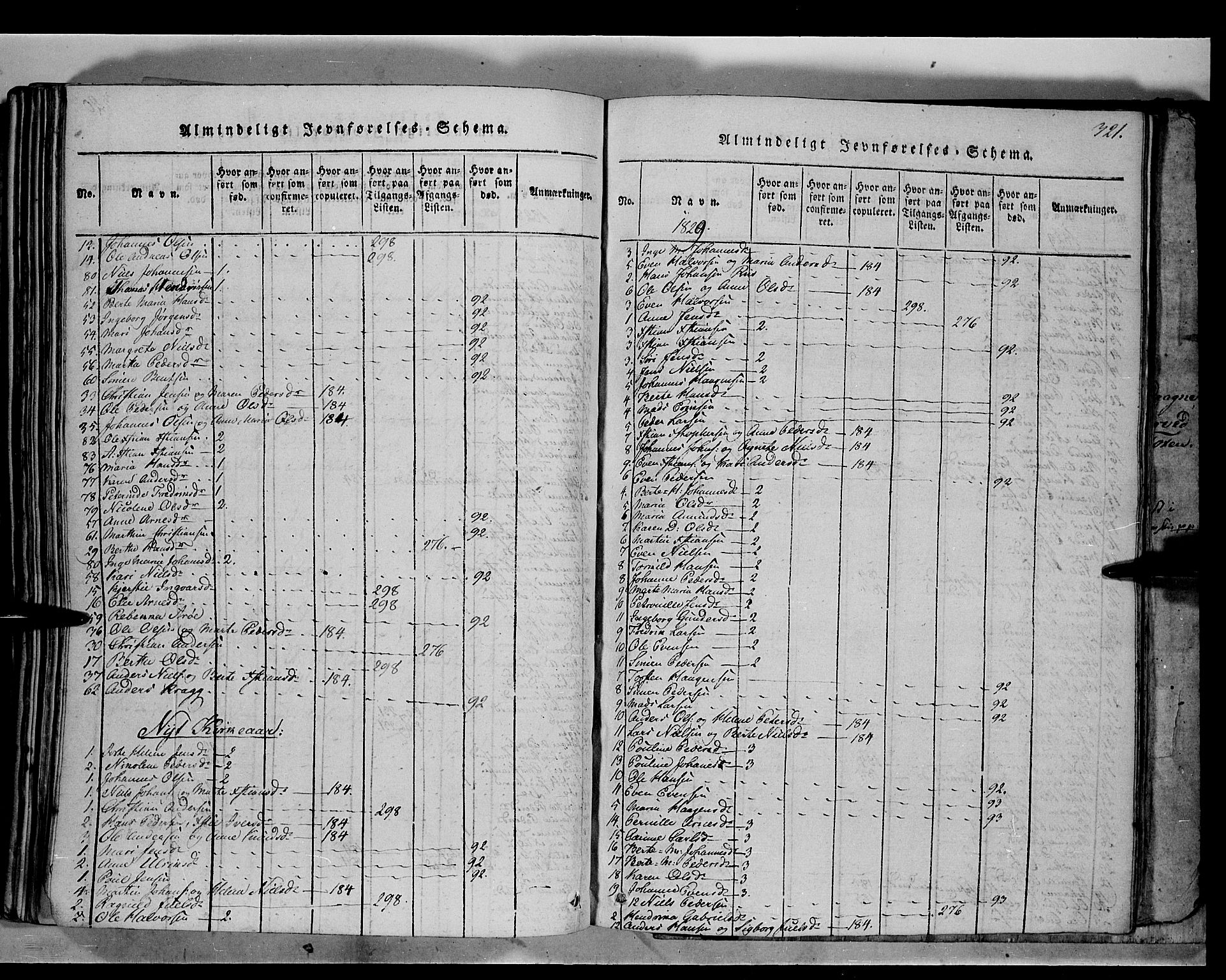 Østre Toten prestekontor, SAH/PREST-104/H/Ha/Haa/L0001: Parish register (official) no. 1, 1828-1839, p. 321