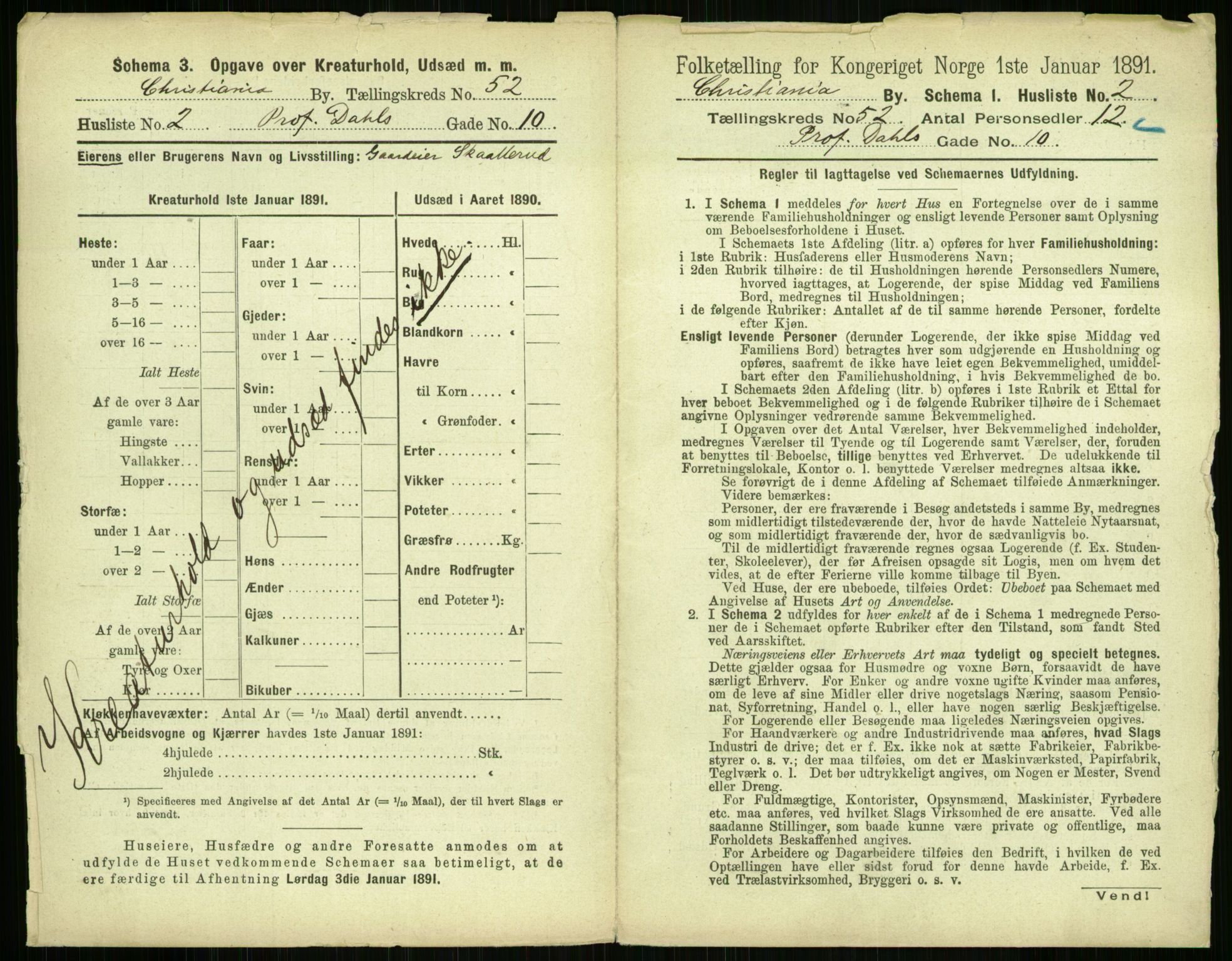 RA, 1891 census for 0301 Kristiania, 1891, p. 29549