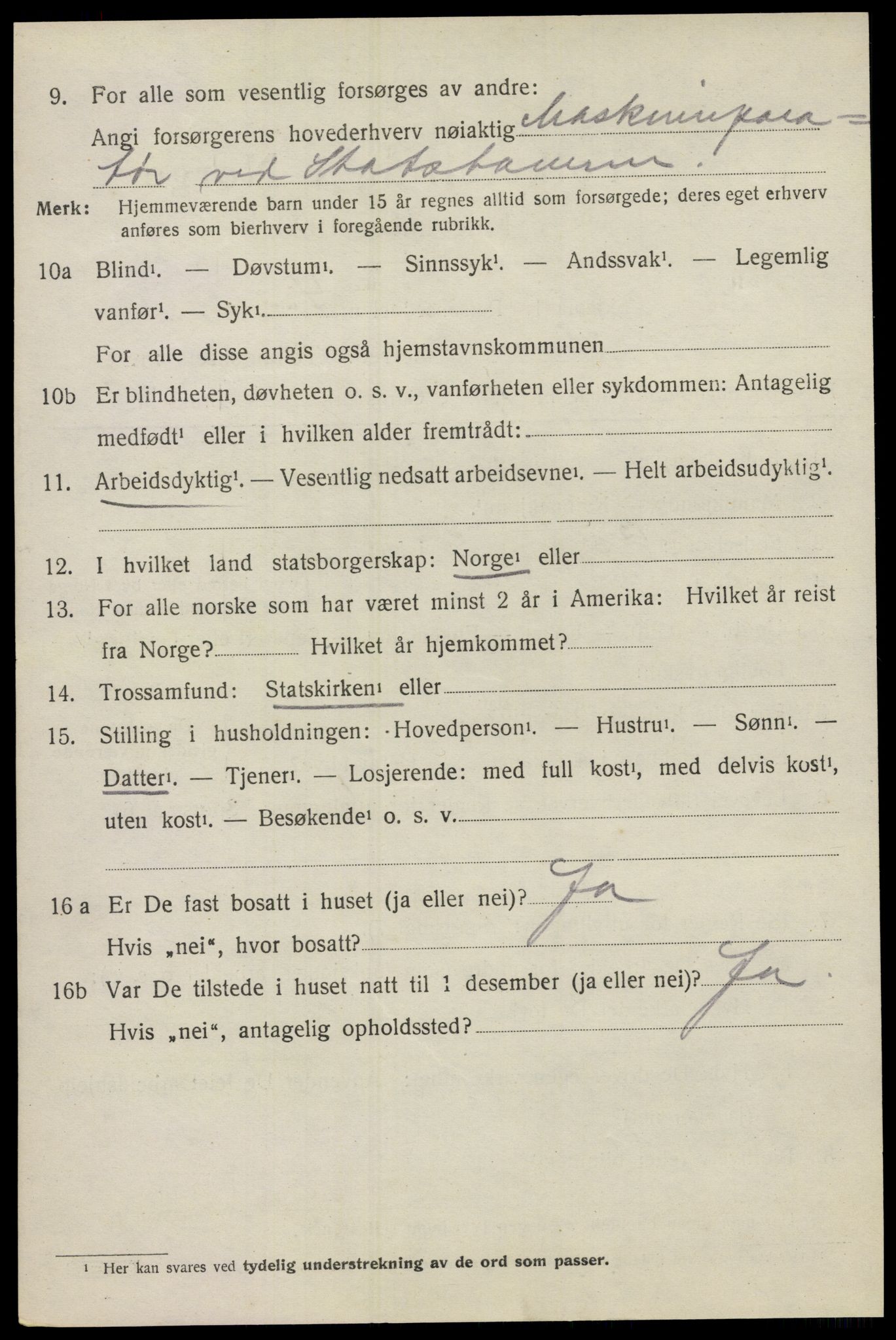 SAO, 1920 census for Lillestrøm, 1920, p. 1459