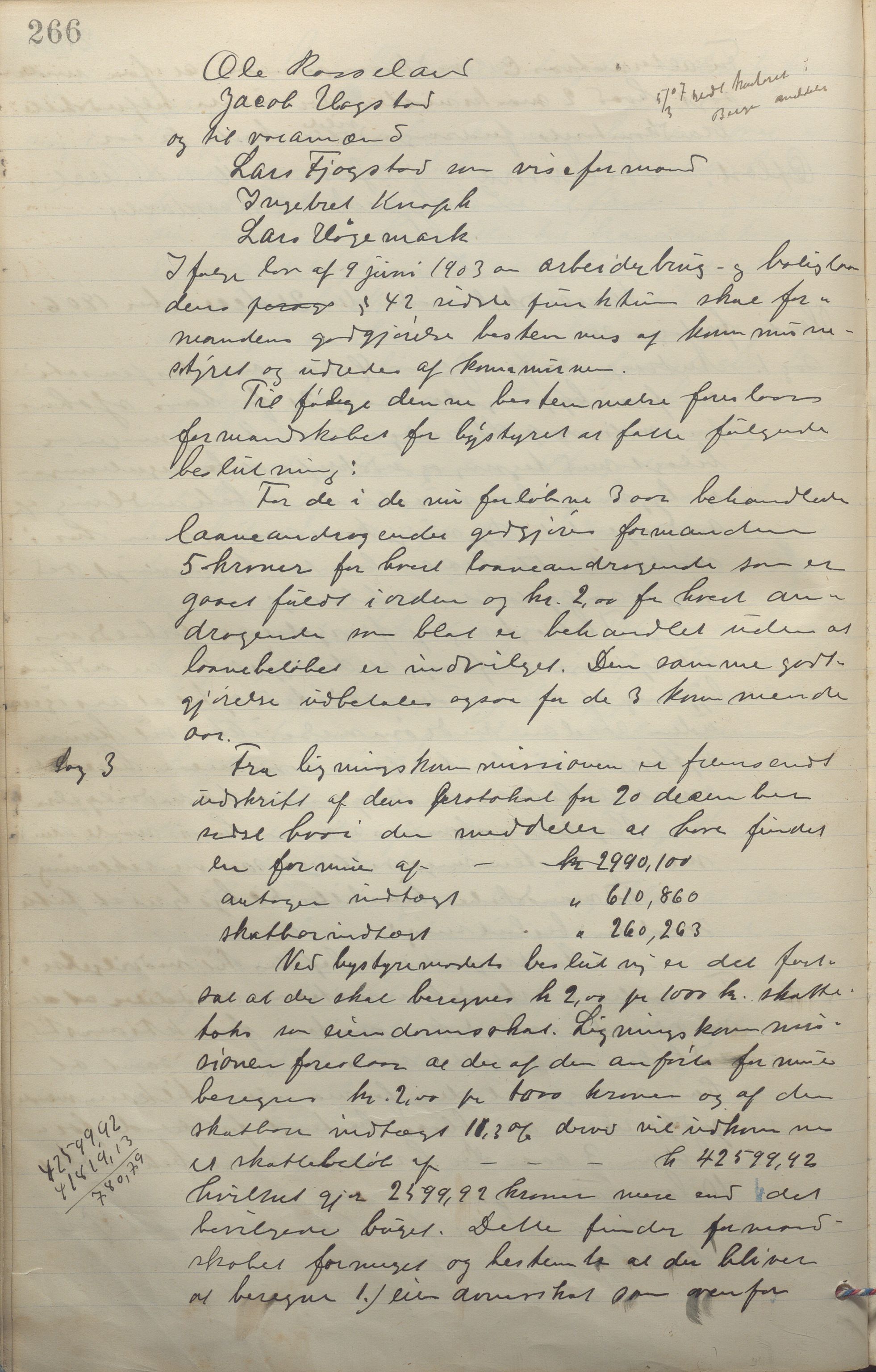 Sandnes kommune - Formannskapet og Bystyret, IKAR/K-100188/Aa/L0006: Møtebok, 1902-1909, p. 266