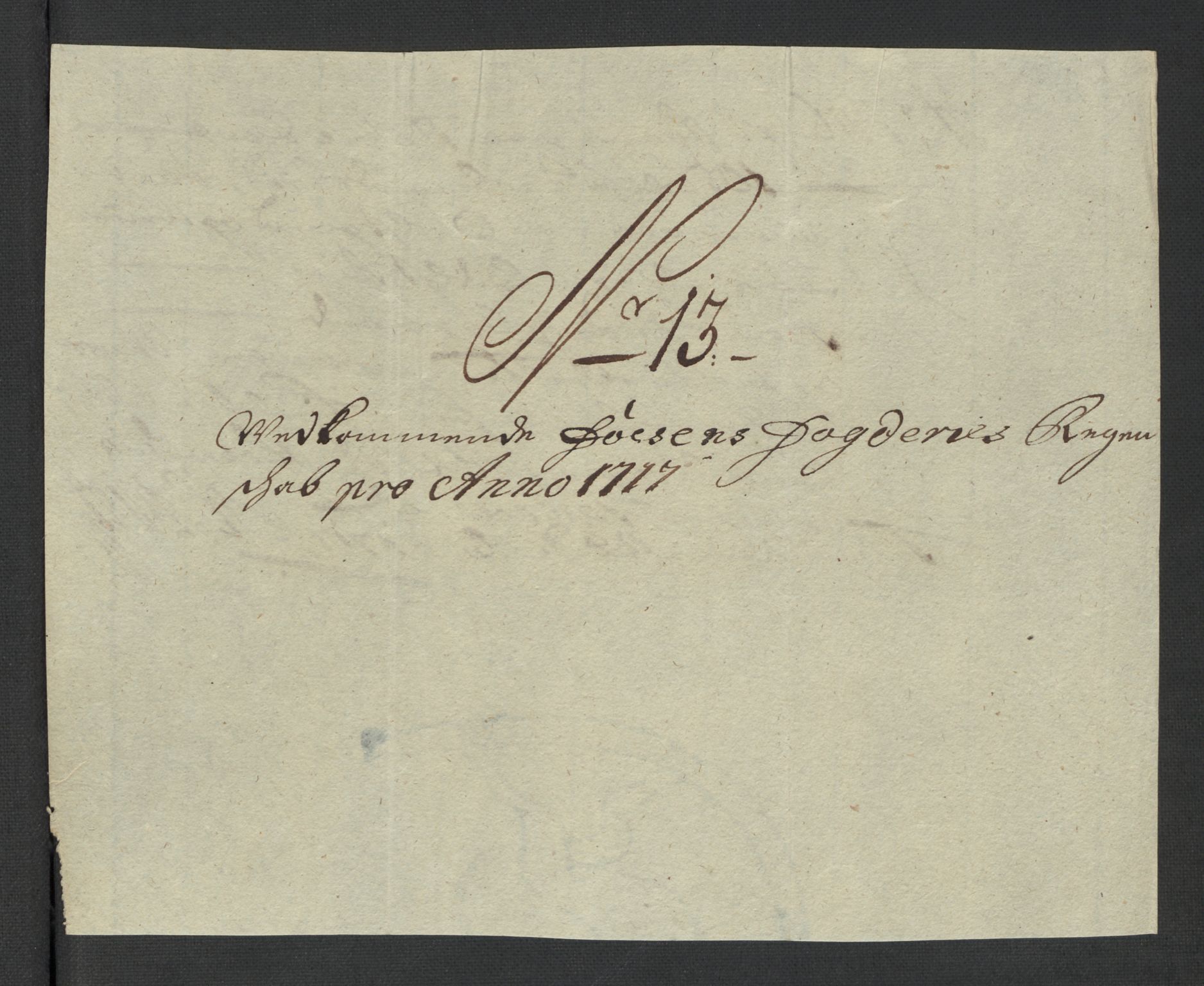 Rentekammeret inntil 1814, Reviderte regnskaper, Fogderegnskap, AV/RA-EA-4092/R57/L3865: Fogderegnskap Fosen, 1717, p. 133