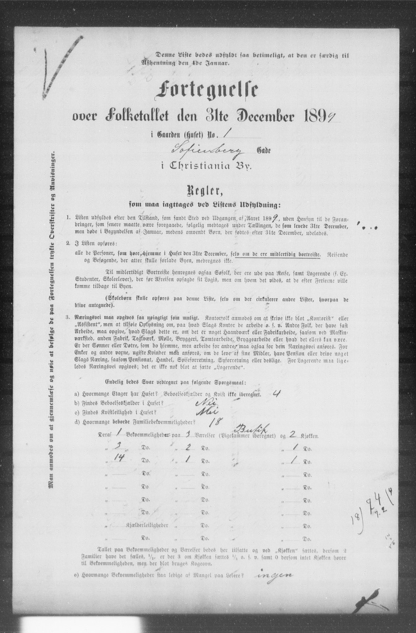 OBA, Municipal Census 1899 for Kristiania, 1899, p. 12769