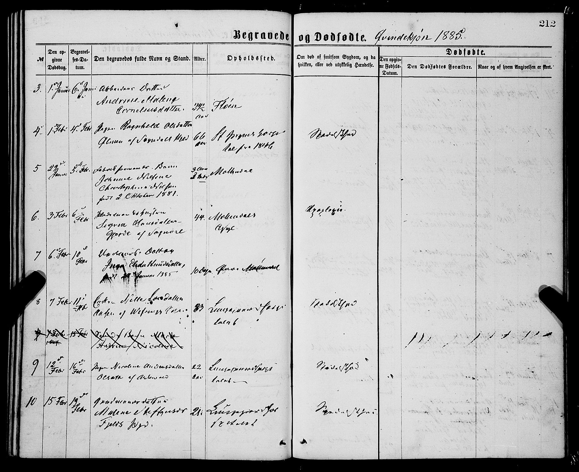 St. Jørgens hospital og Årstad sokneprestembete, AV/SAB-A-99934: Parish register (official) no. A 11, 1864-1886, p. 212