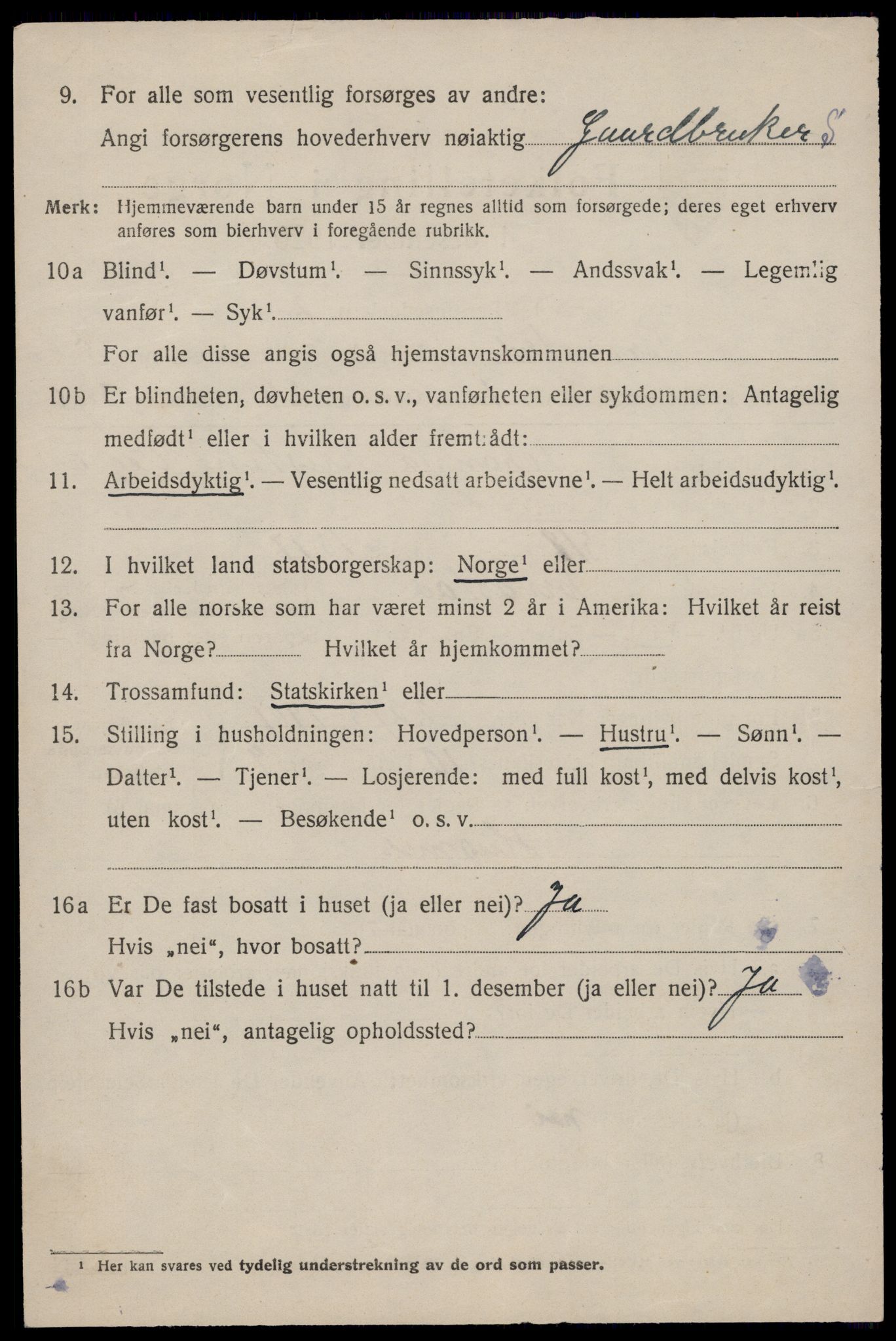 SAST, 1920 census for Torvastad, 1920, p. 4279