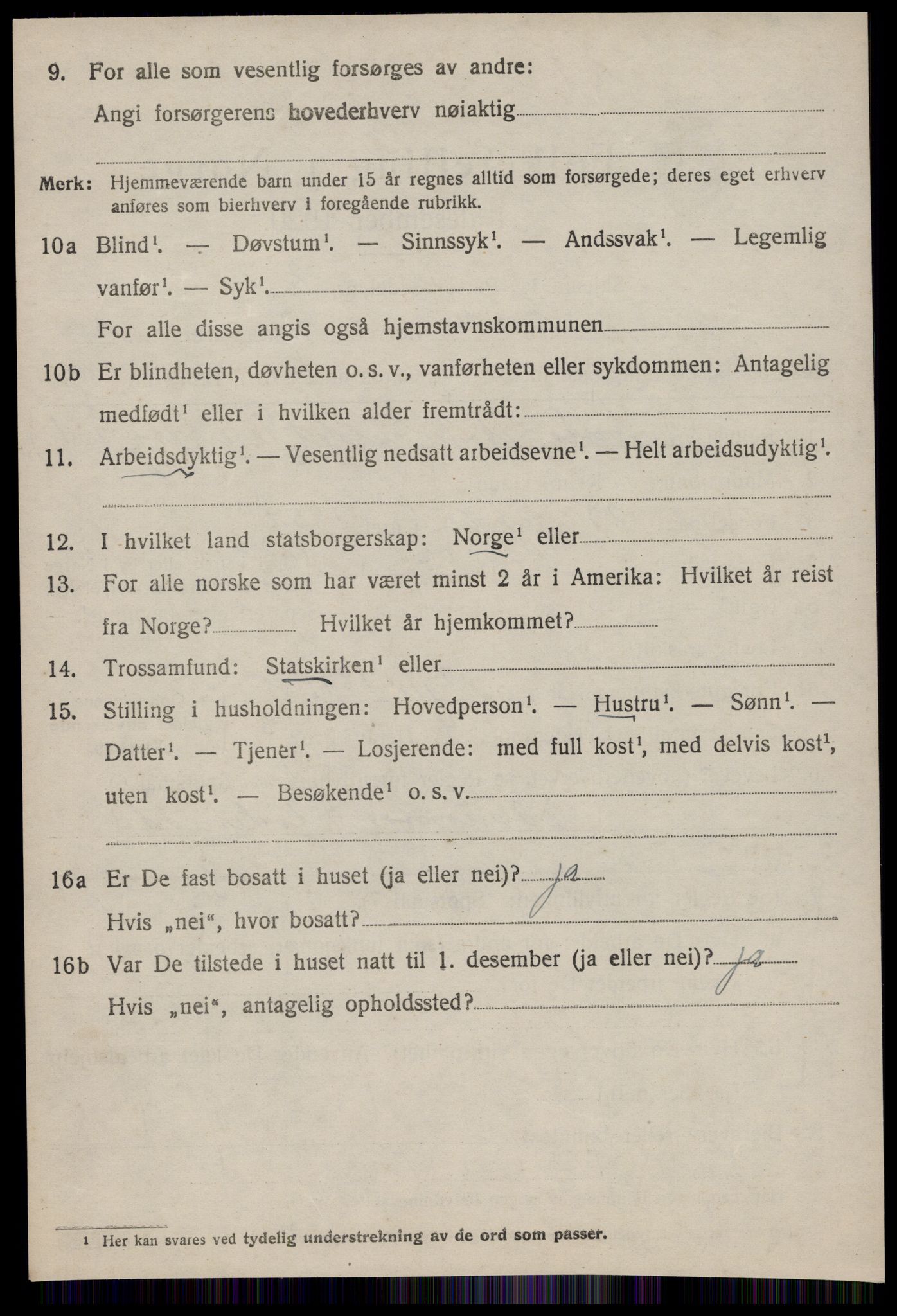 SAT, 1920 census for Giske, 1920, p. 1699
