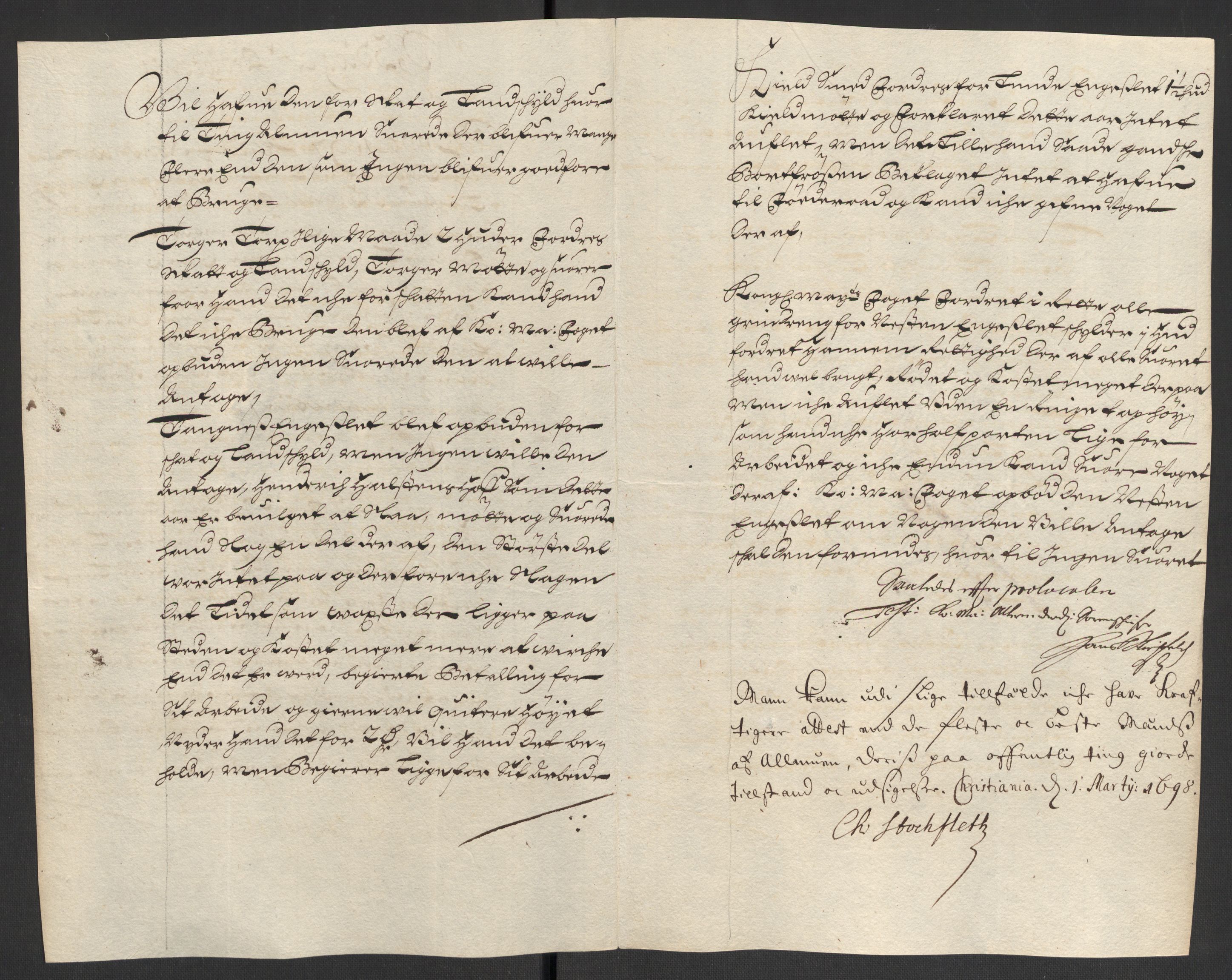 Rentekammeret inntil 1814, Reviderte regnskaper, Fogderegnskap, AV/RA-EA-4092/R16/L1037: Fogderegnskap Hedmark, 1697-1698, p. 179