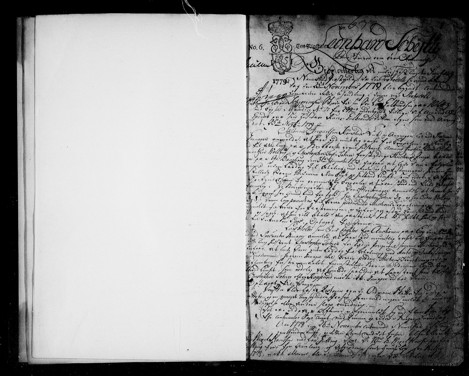 Øvre Romerike sorenskriveri, SAO/A-10649/F/Fb/L0063a: Tingbok 63a, 1779-1783, p. 0b-1a