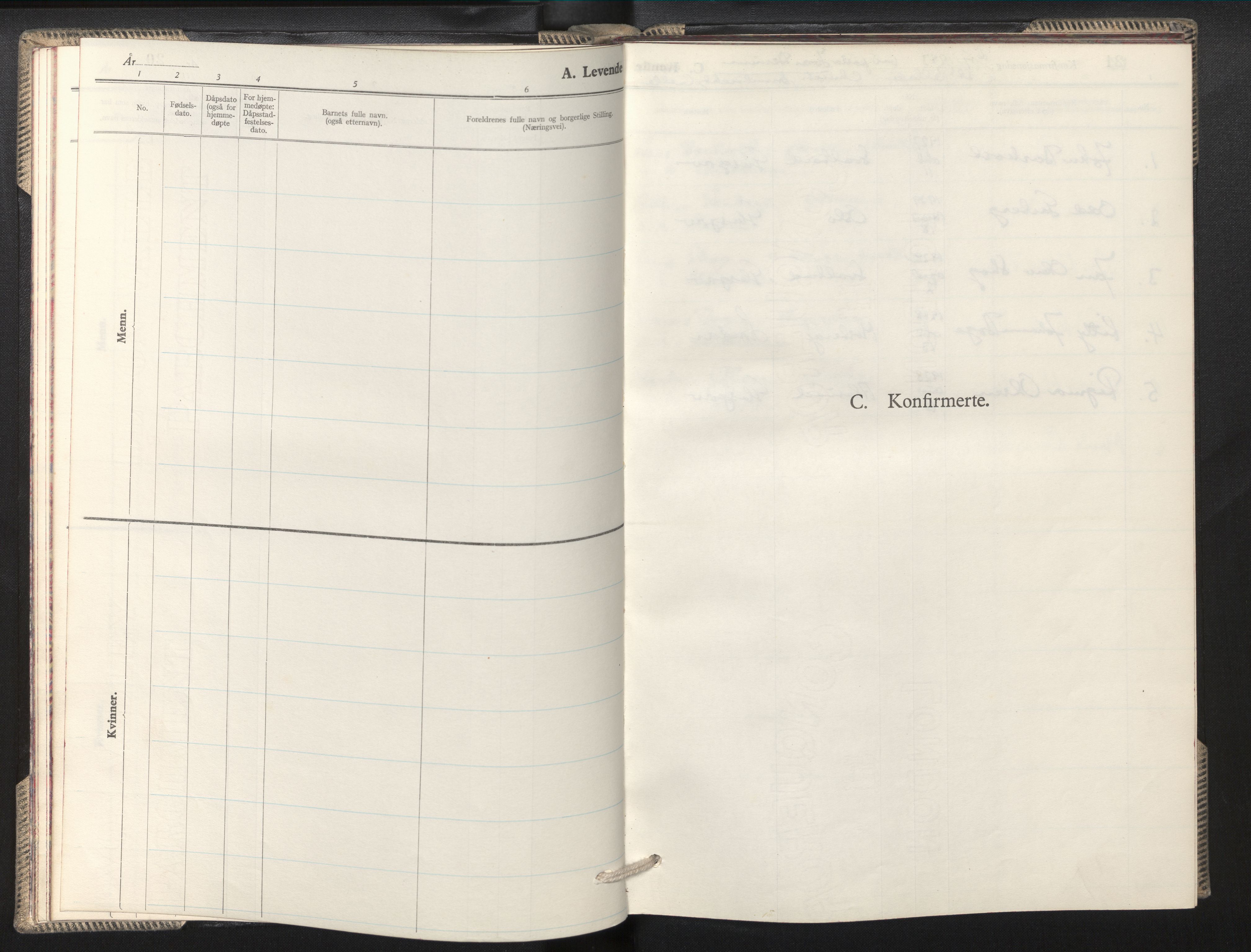 Den norske sjømannsmisjon i utlandet/Skotske havner (Leith, Glasgow), SAB/SAB/PA-0100/H/Ha/Hab/L0002: Parish register (official) no. A 2, 1940-1946