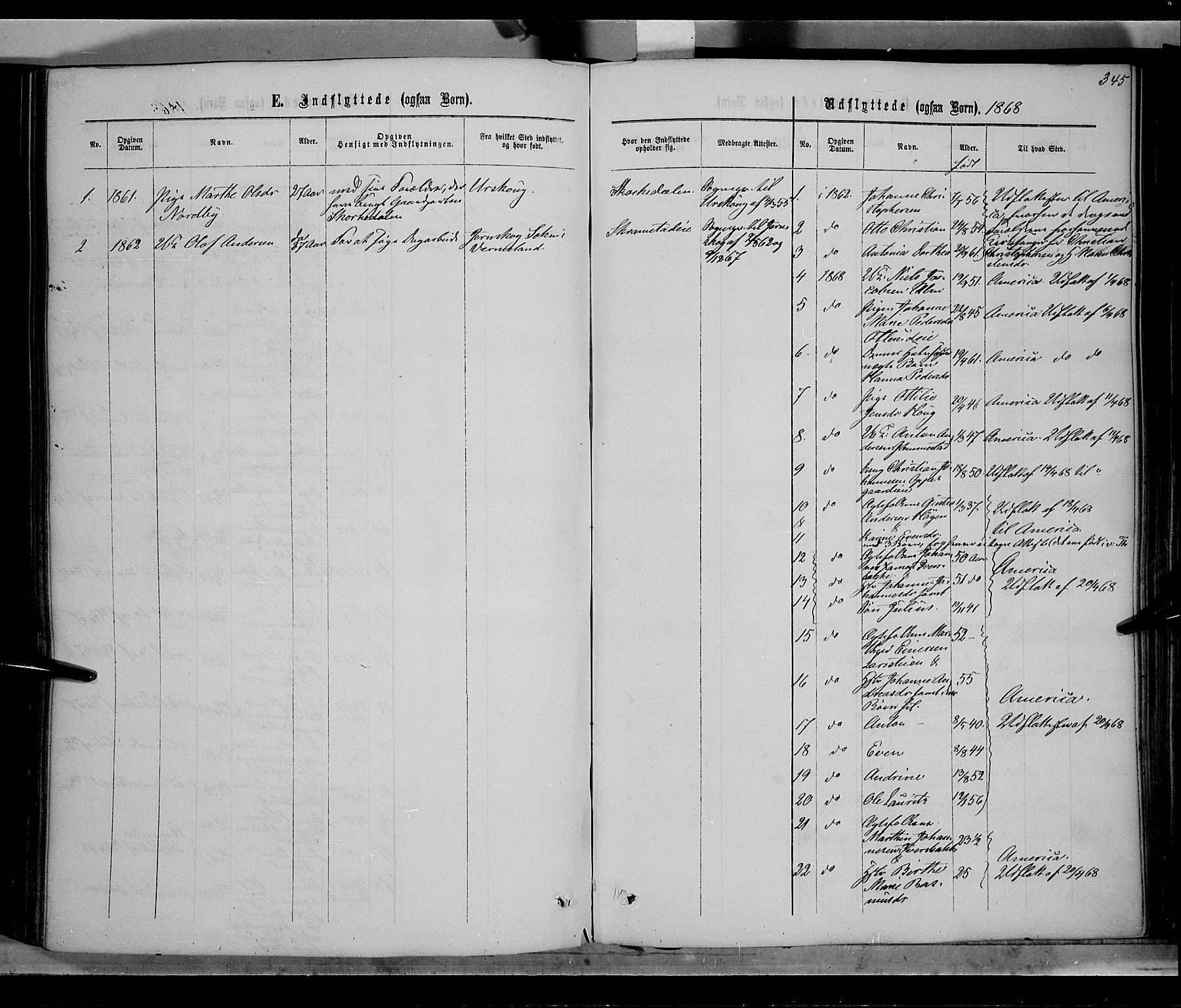 Østre Toten prestekontor, AV/SAH-PREST-104/H/Ha/Haa/L0005: Parish register (official) no. 5, 1866-1877, p. 345