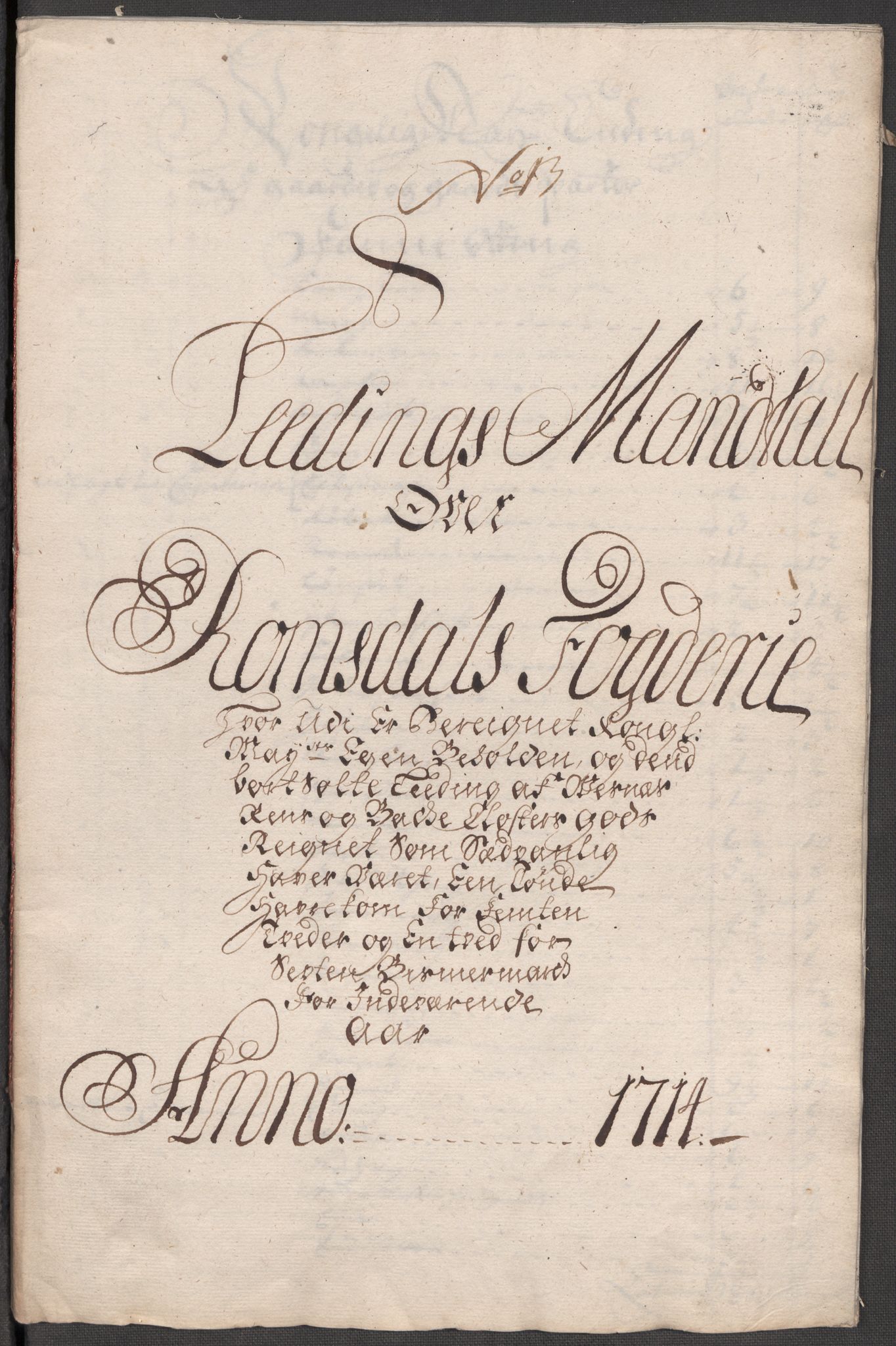 Rentekammeret inntil 1814, Reviderte regnskaper, Fogderegnskap, RA/EA-4092/R55/L3662: Fogderegnskap Romsdal, 1713-1714, p. 396