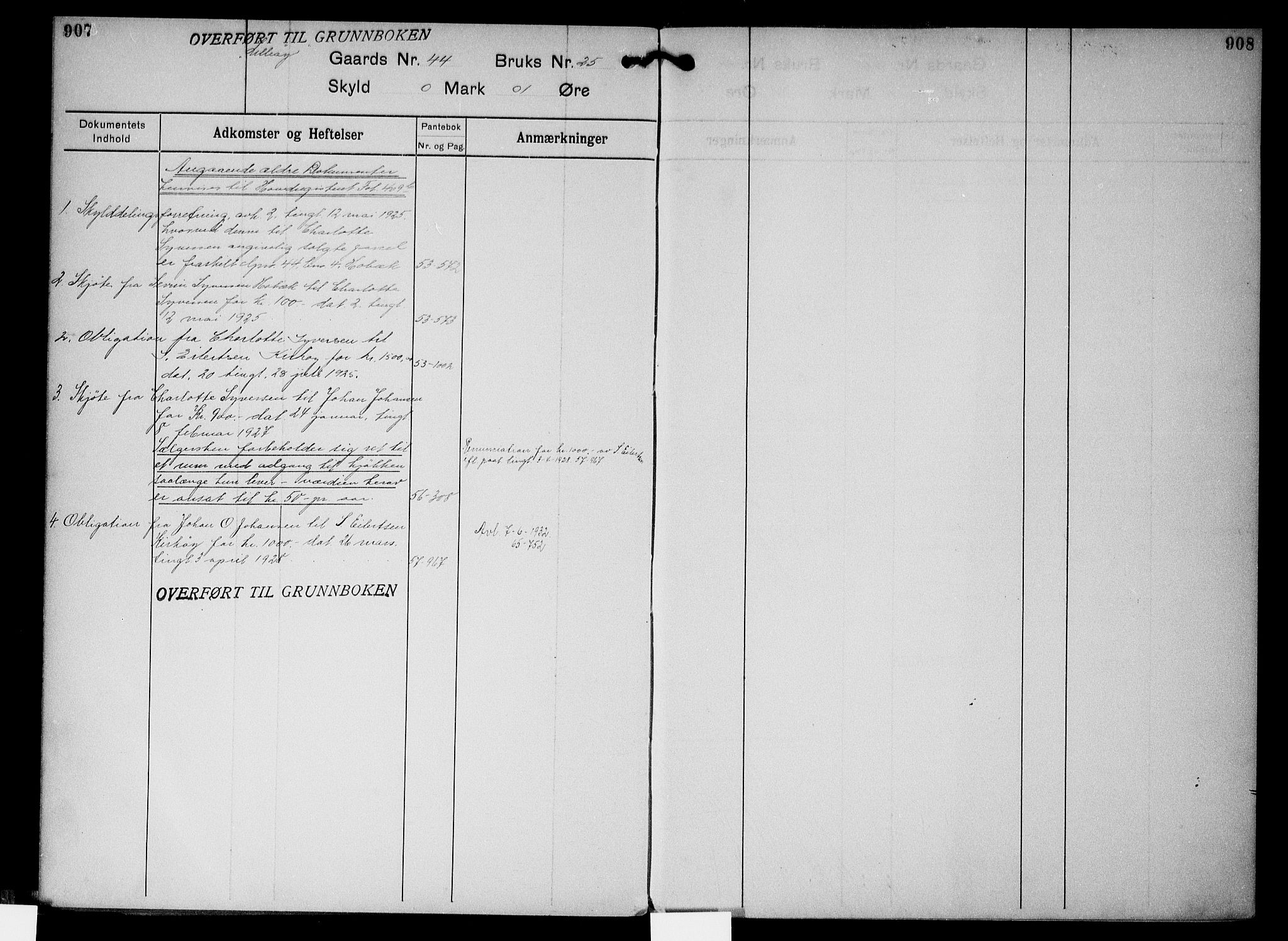 Onsøy sorenskriveri, SAO/A-10474/G/Gb/Gbc/L0003: Mortgage register no. III 3, 1913, p. 907-908
