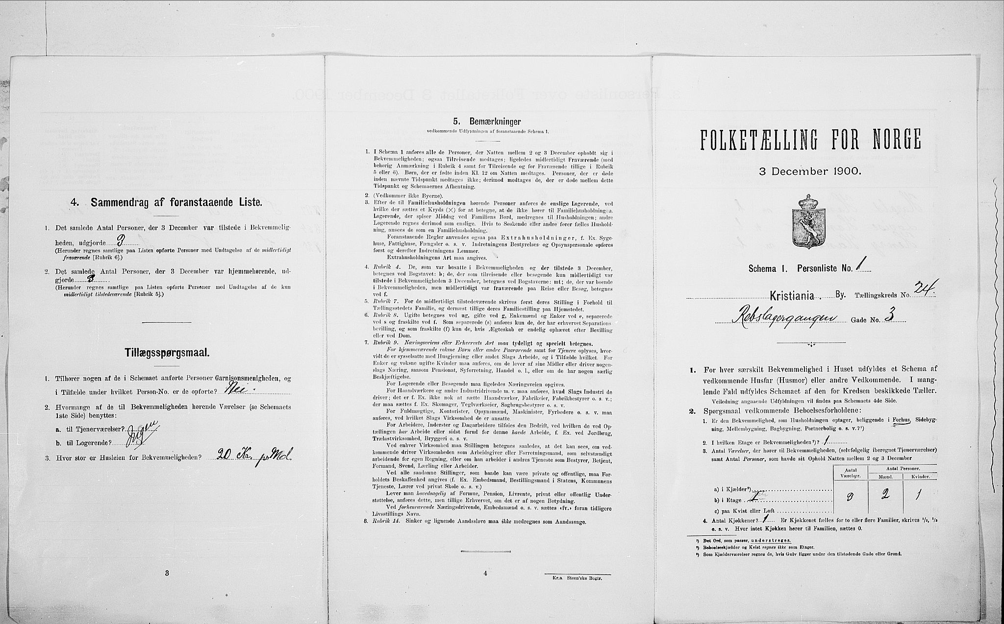 SAO, 1900 census for Kristiania, 1900, p. 74420