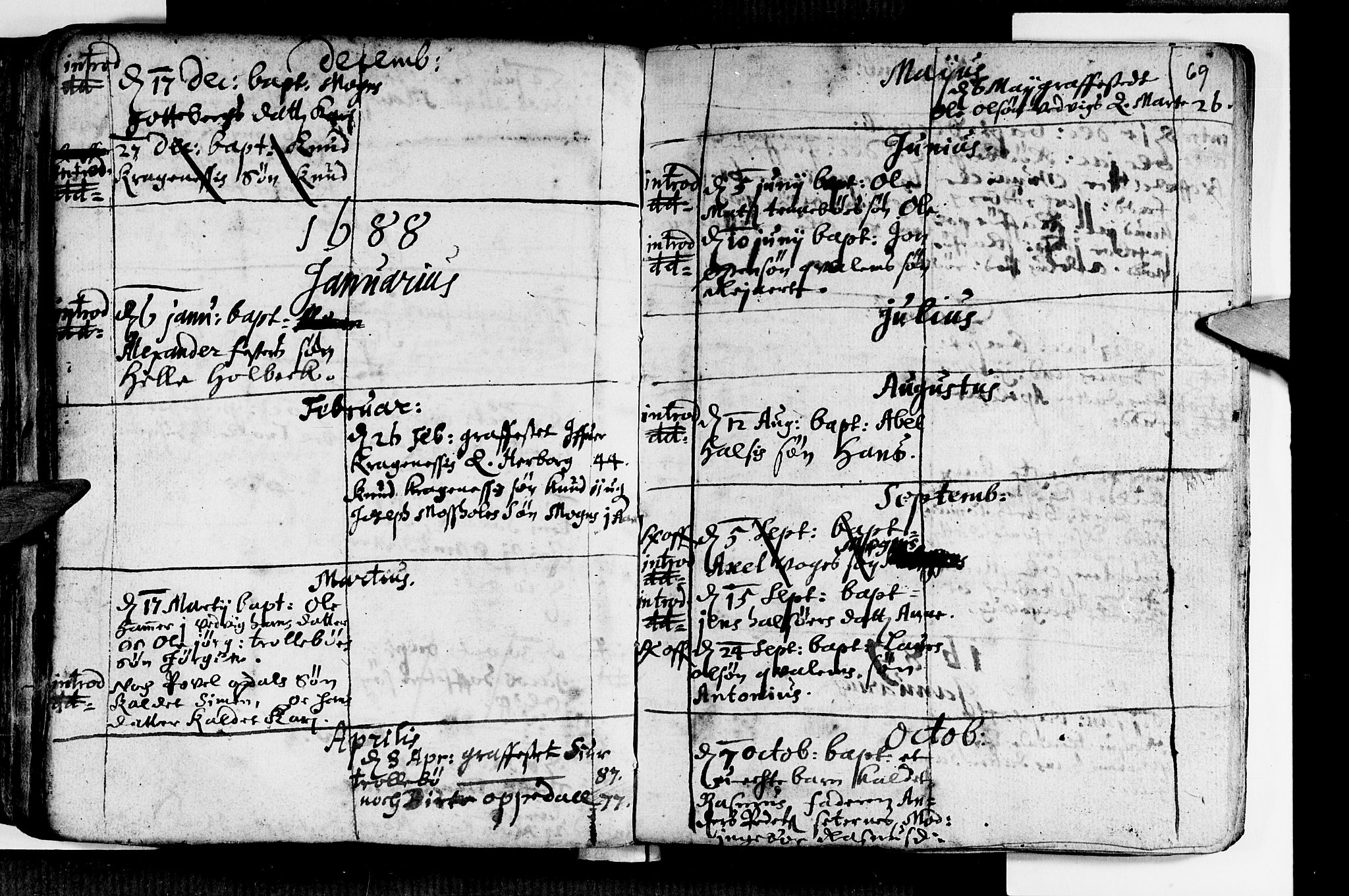 Selje sokneprestembete, SAB/A-99938/H/Ha/Haa/Haaa: Parish register (official) no. A 1, 1668-1696, p. 69