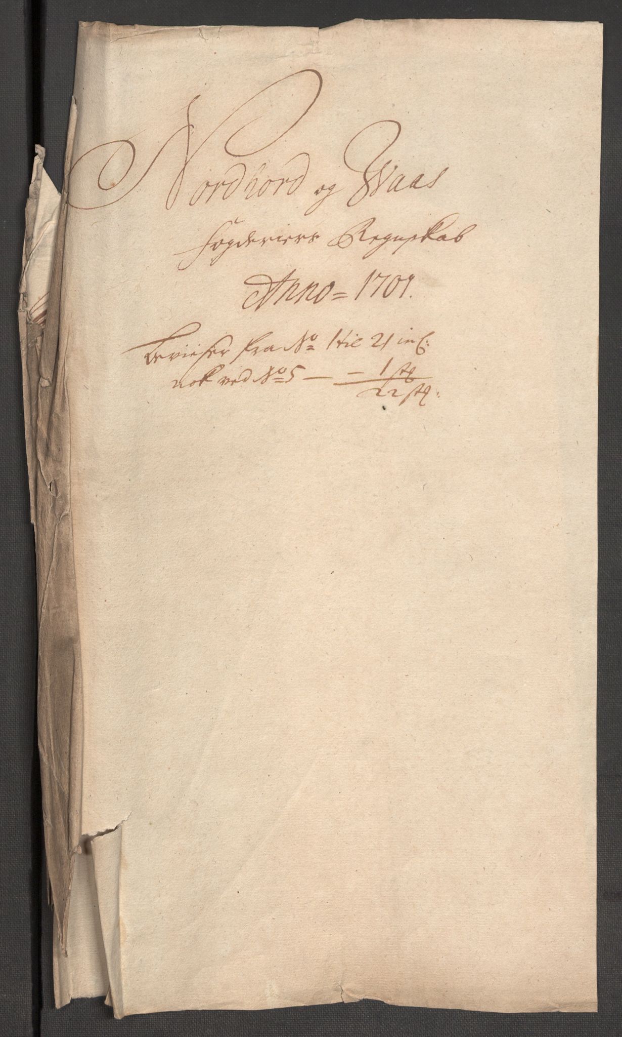 Rentekammeret inntil 1814, Reviderte regnskaper, Fogderegnskap, RA/EA-4092/R51/L3185: Fogderegnskap Nordhordland og Voss, 1700-1701, p. 268