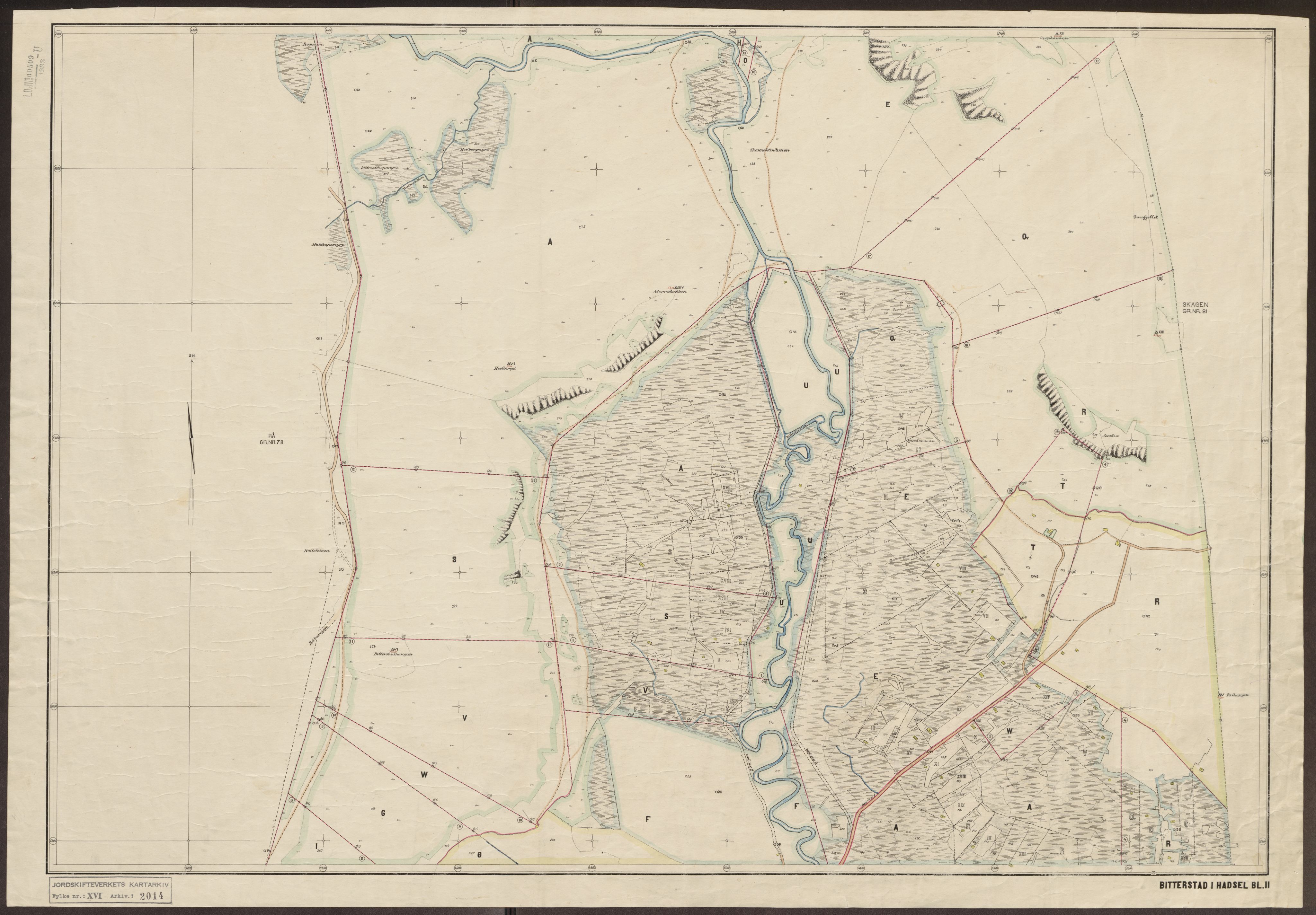 Jordskifteverkets kartarkiv, AV/RA-S-3929/T, 1859-1988, p. 2456