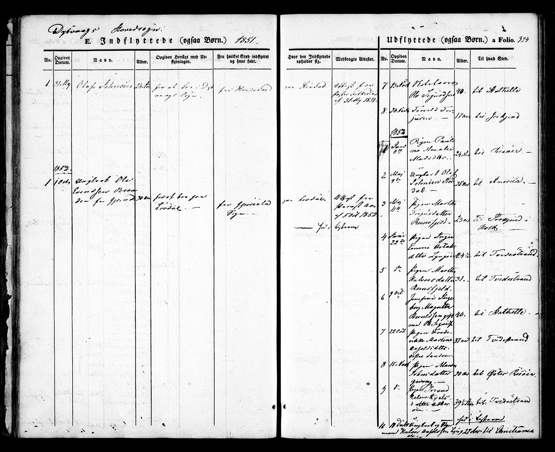 Dypvåg sokneprestkontor, AV/SAK-1111-0007/F/Fa/Faa/L0005: Parish register (official) no. A 5, 1841-1854, p. 324