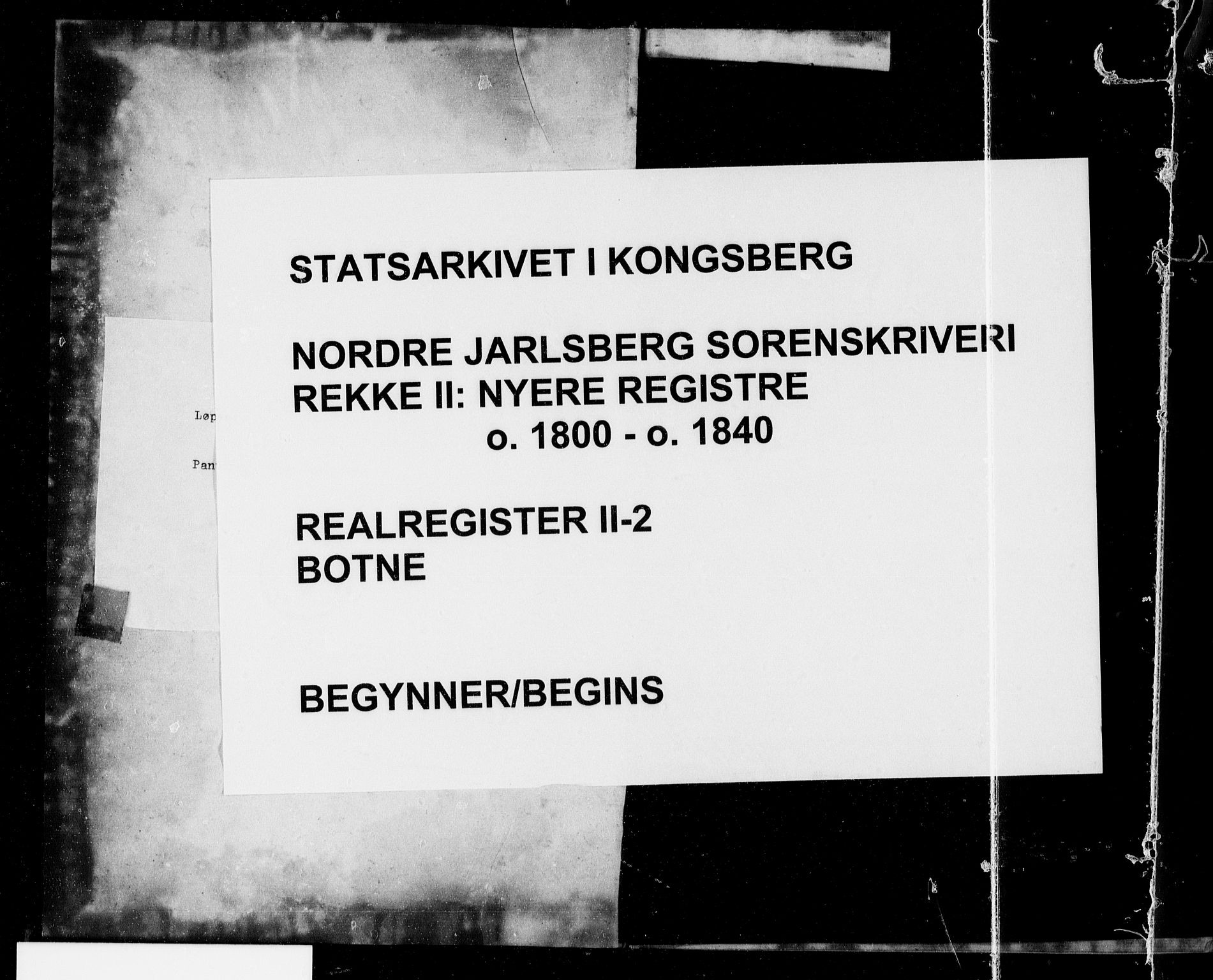 Nordre Jarlsberg sorenskriveri, SAKO/A-80/G/Gb/Gbb/L0002: Mortgage register no. II 2