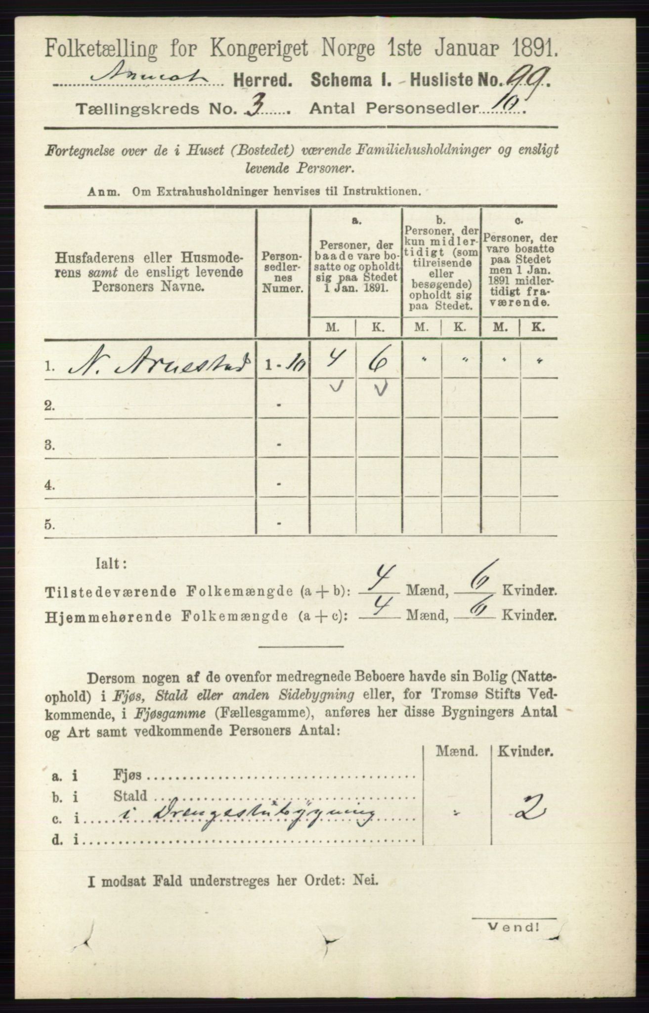 RA, 1891 census for 0429 Åmot, 1891, p. 1484