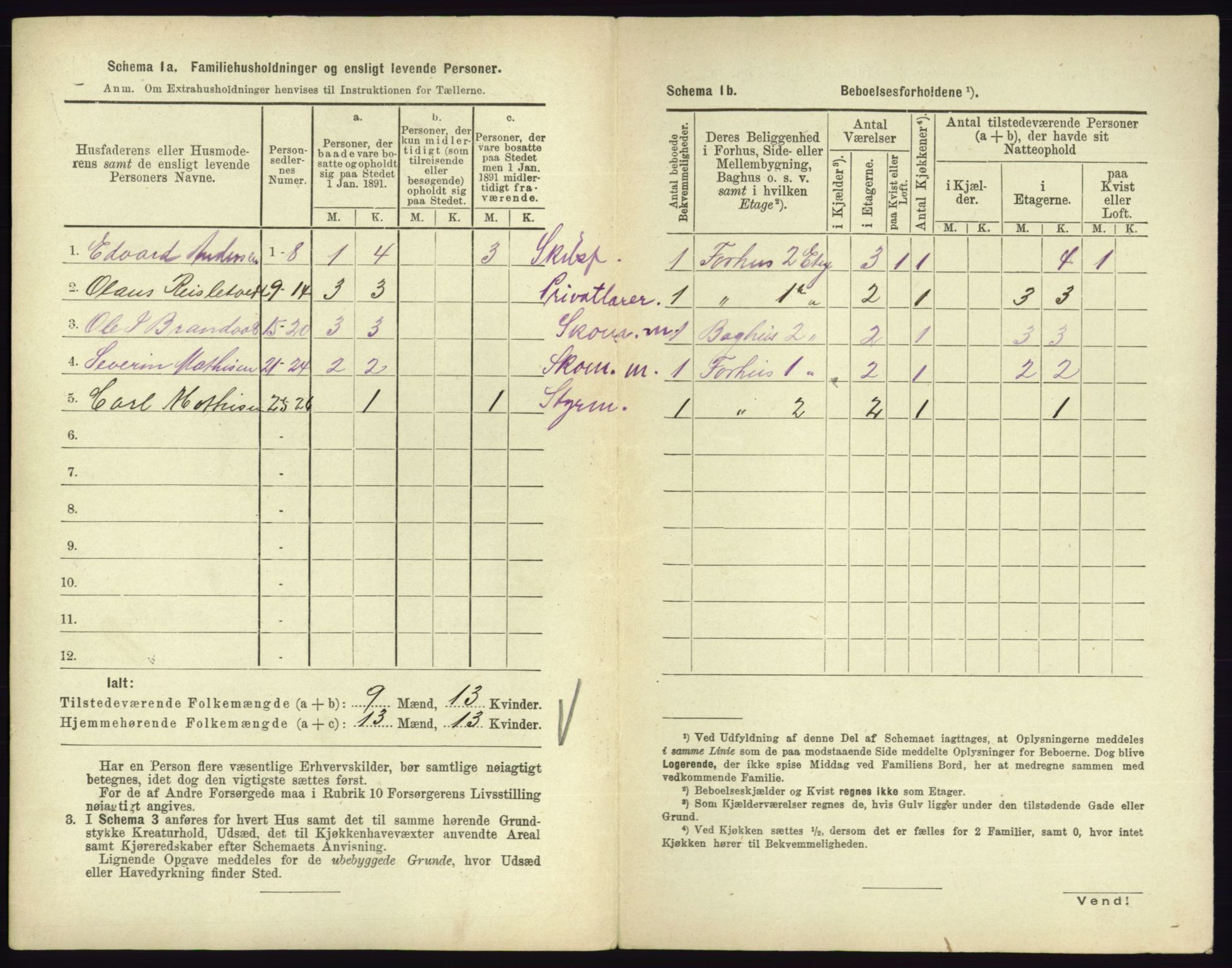 RA, 1891 census for 0705 Tønsberg, 1891, p. 729