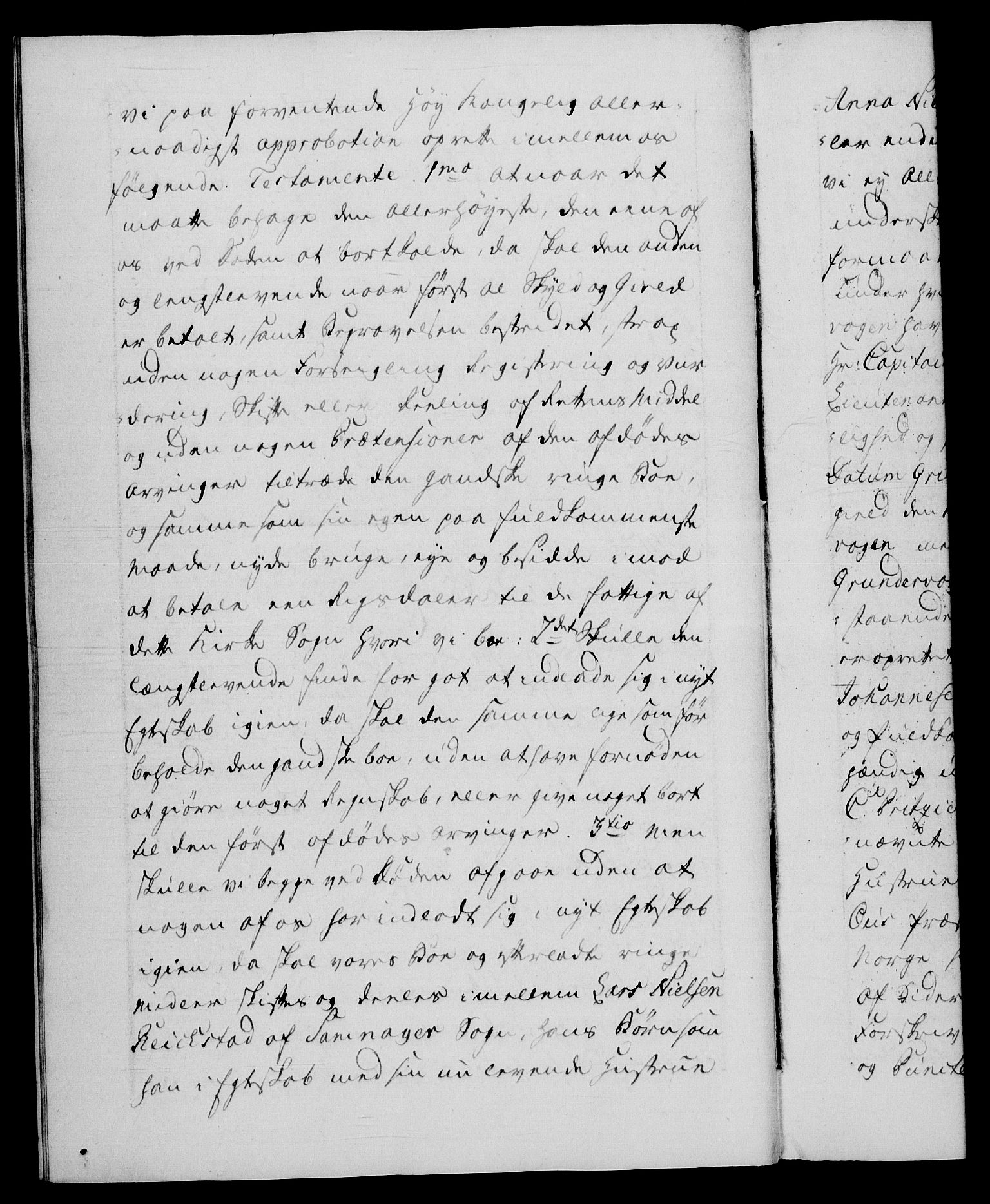 Danske Kanselli 1572-1799, AV/RA-EA-3023/F/Fc/Fca/Fcaa/L0050: Norske registre, 1784-1785, p. 198b