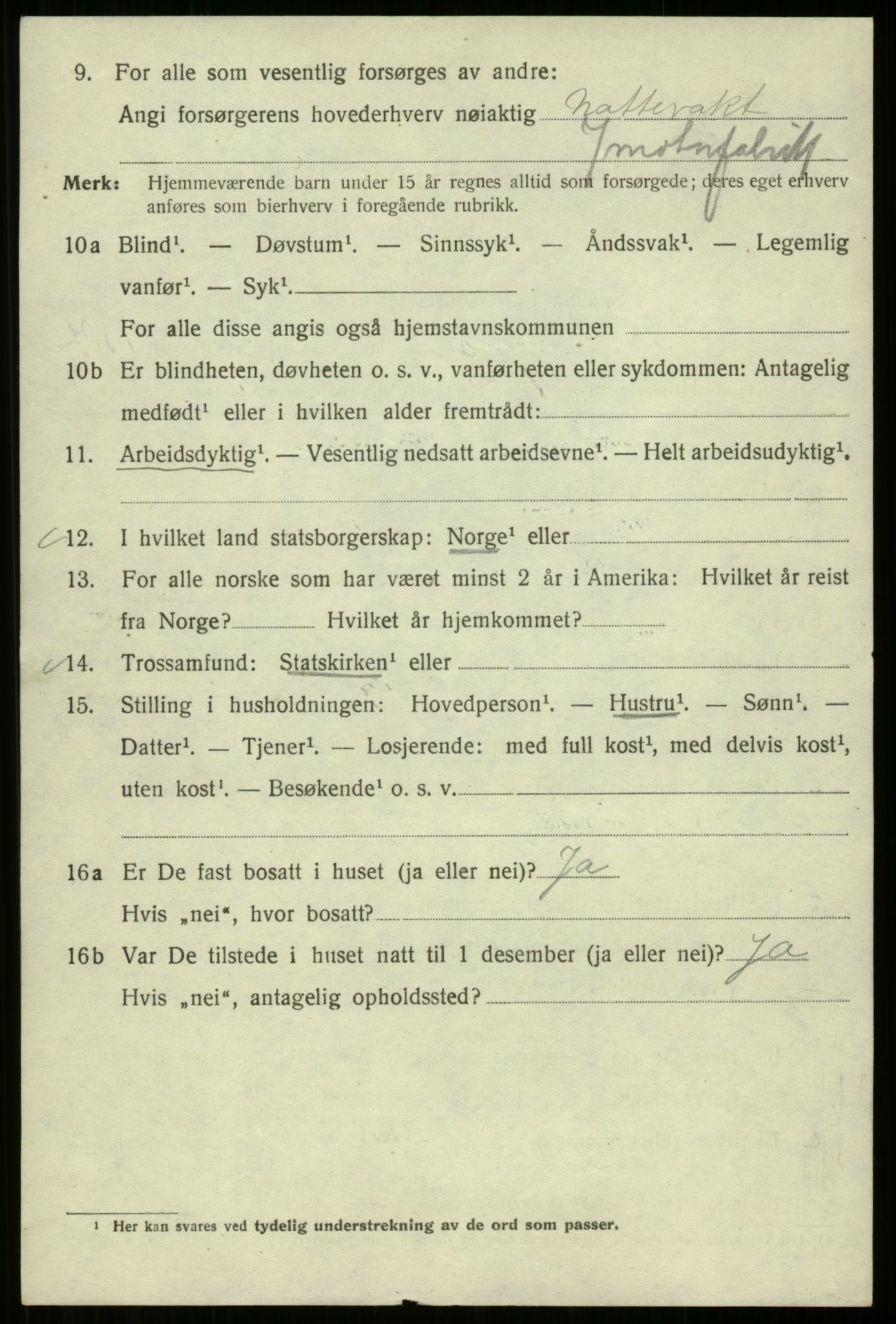 SAB, 1920 census for Bergen, 1920, p. 197744