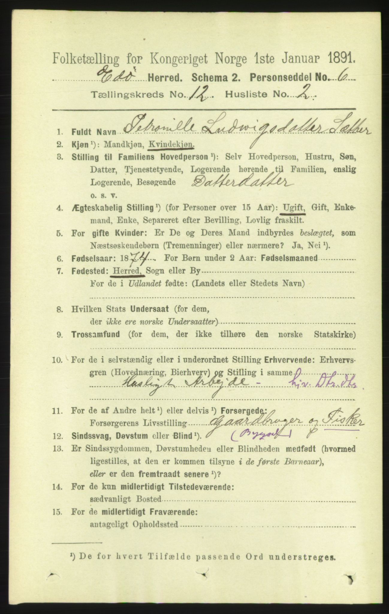 RA, 1891 census for 1573 Edøy, 1891, p. 3389