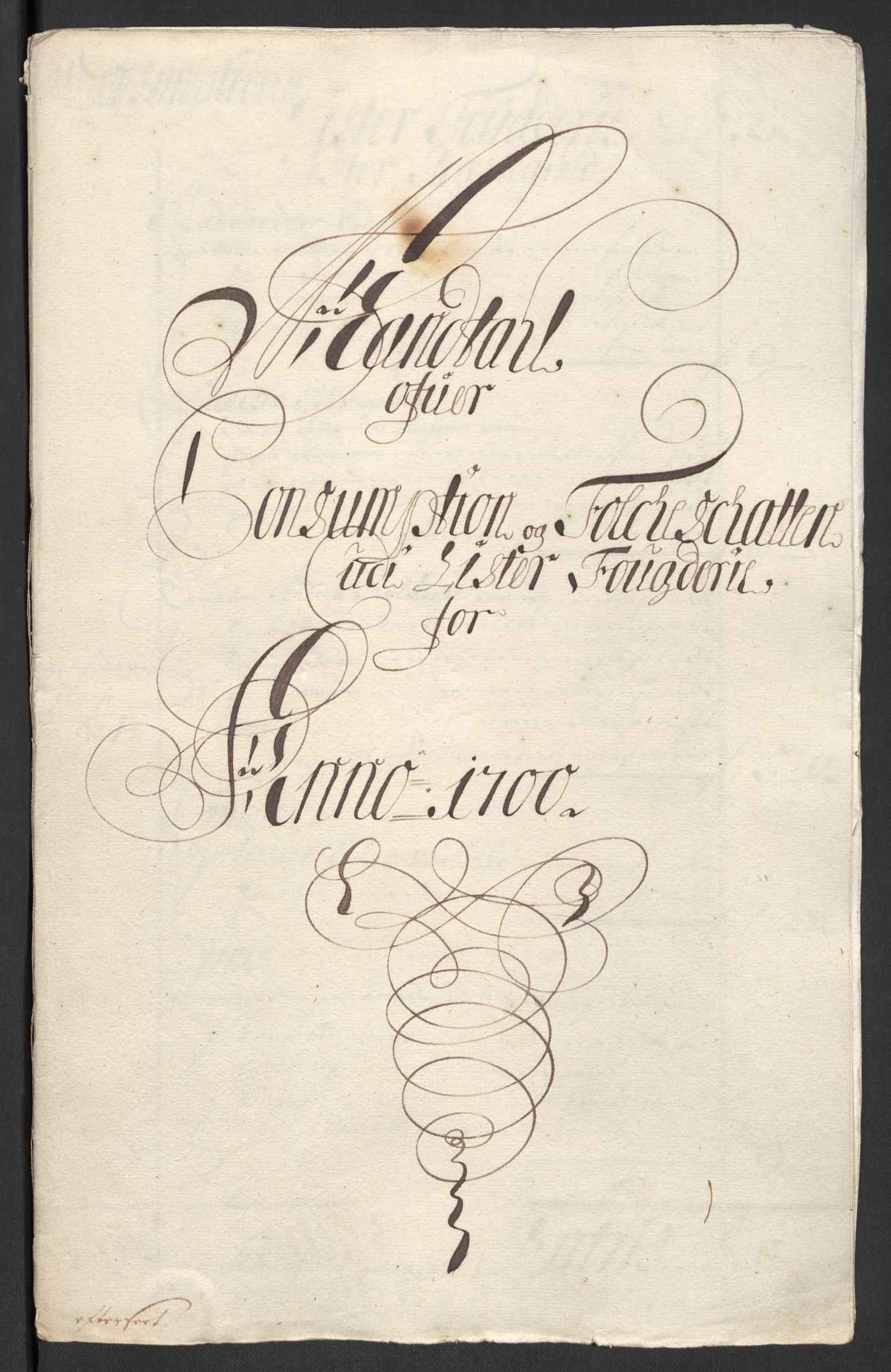 Rentekammeret inntil 1814, Reviderte regnskaper, Fogderegnskap, RA/EA-4092/R43/L2548: Fogderegnskap Lista og Mandal, 1700, p. 65